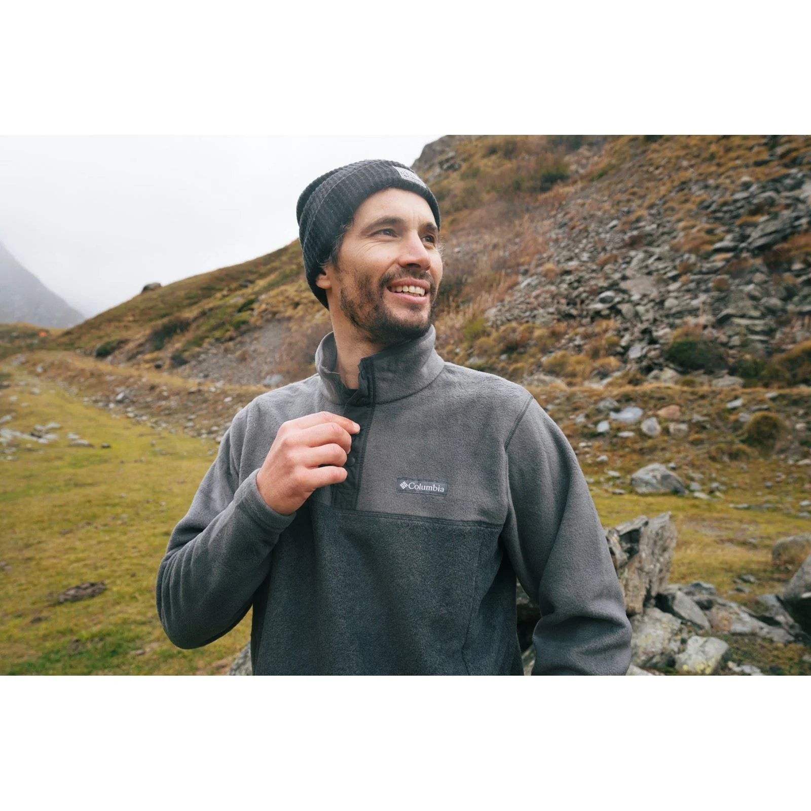 Columbia Steens Mountain Half Snap II Men's Grey Fleece Jacket - Image 6