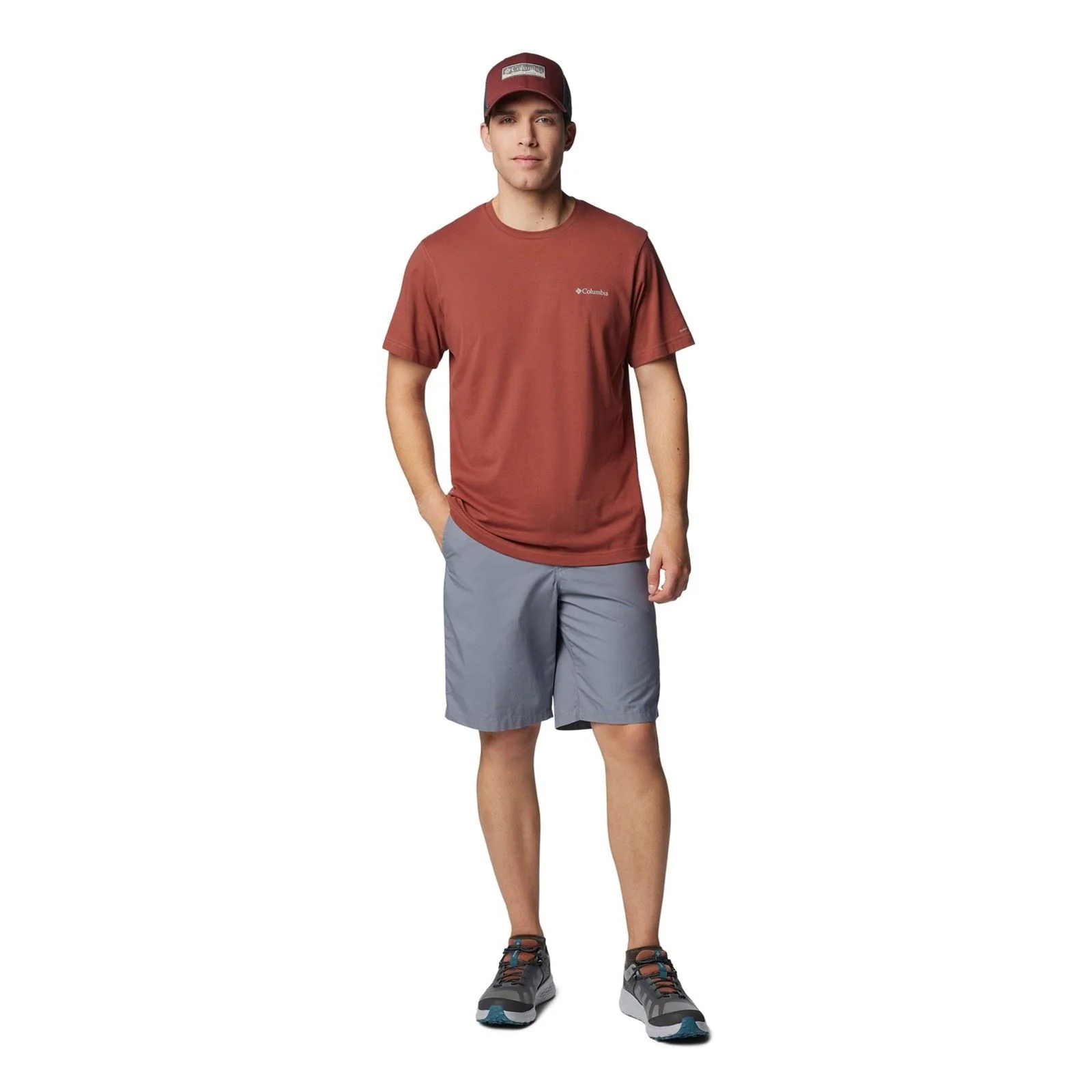 Columbia Washed Out Cotton Men's Grey Knee-Length Shorts - Image 4