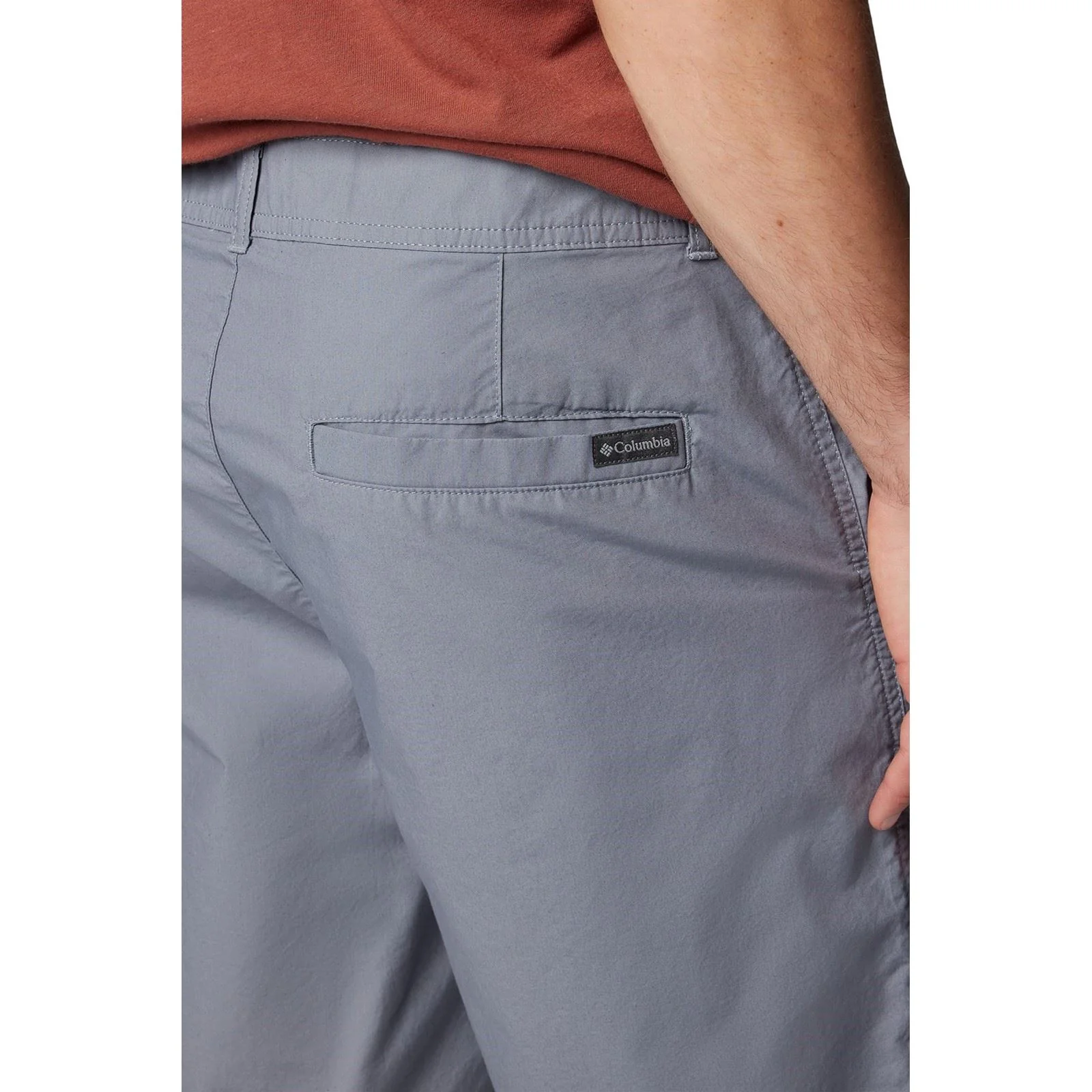 Columbia Washed Out Cotton Men's Grey Knee-Length Shorts - Image 5