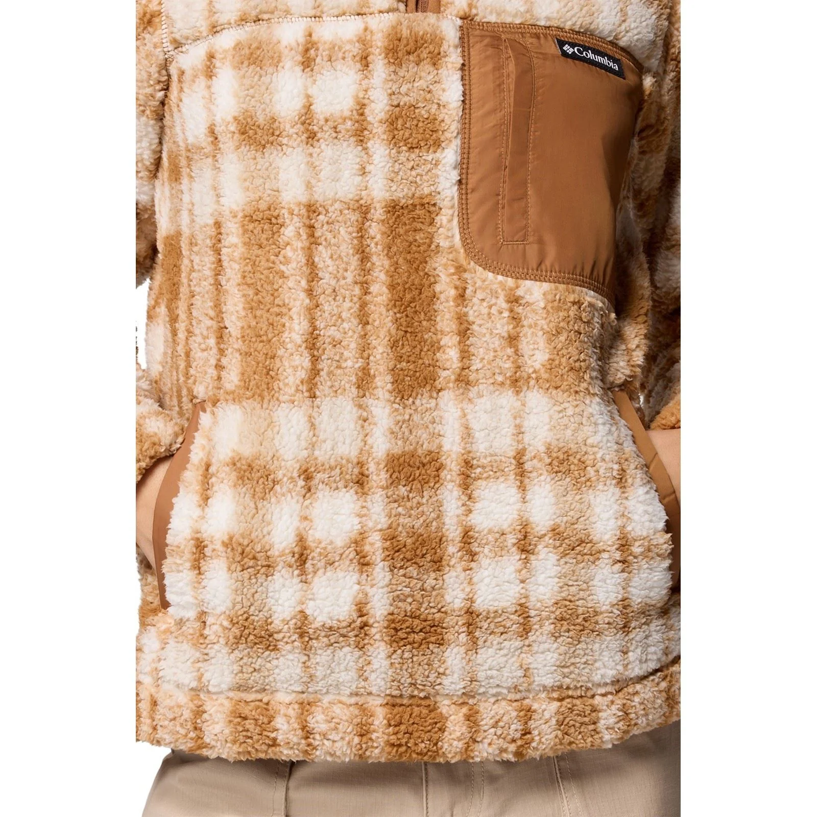 Columbia West Bend 1/4 Zip II Polyester Women's Brown Pullover - Image 6