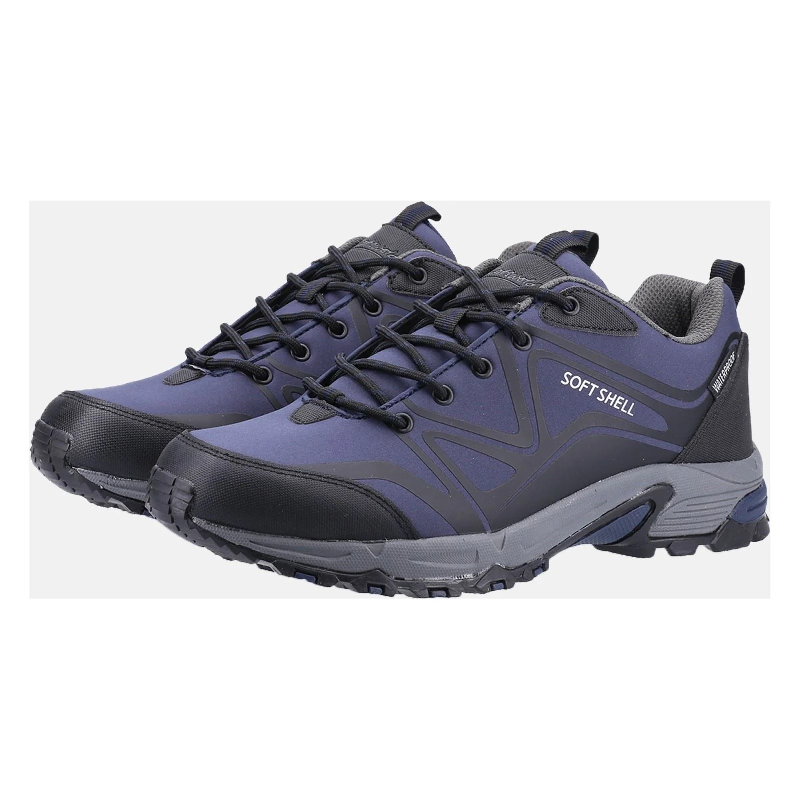 Cotswold Men's Abbeydale Low Hiker in Blue/Black/Grey - Image 7