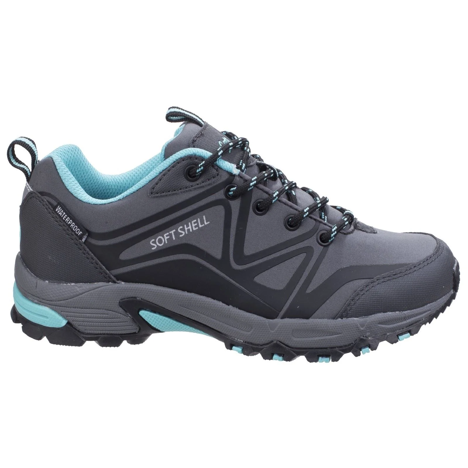 Cotswold Women's Abbeydale Low Hiker in Grey/Black/Aqua - Image 4