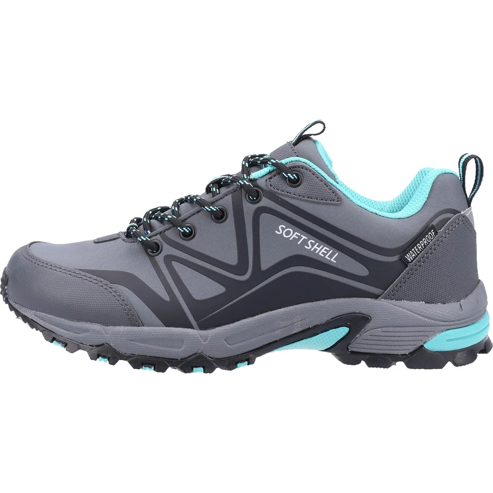 Cotswold Women's Abbeydale Low Hiker in Grey/Black/Aqua - Image 6