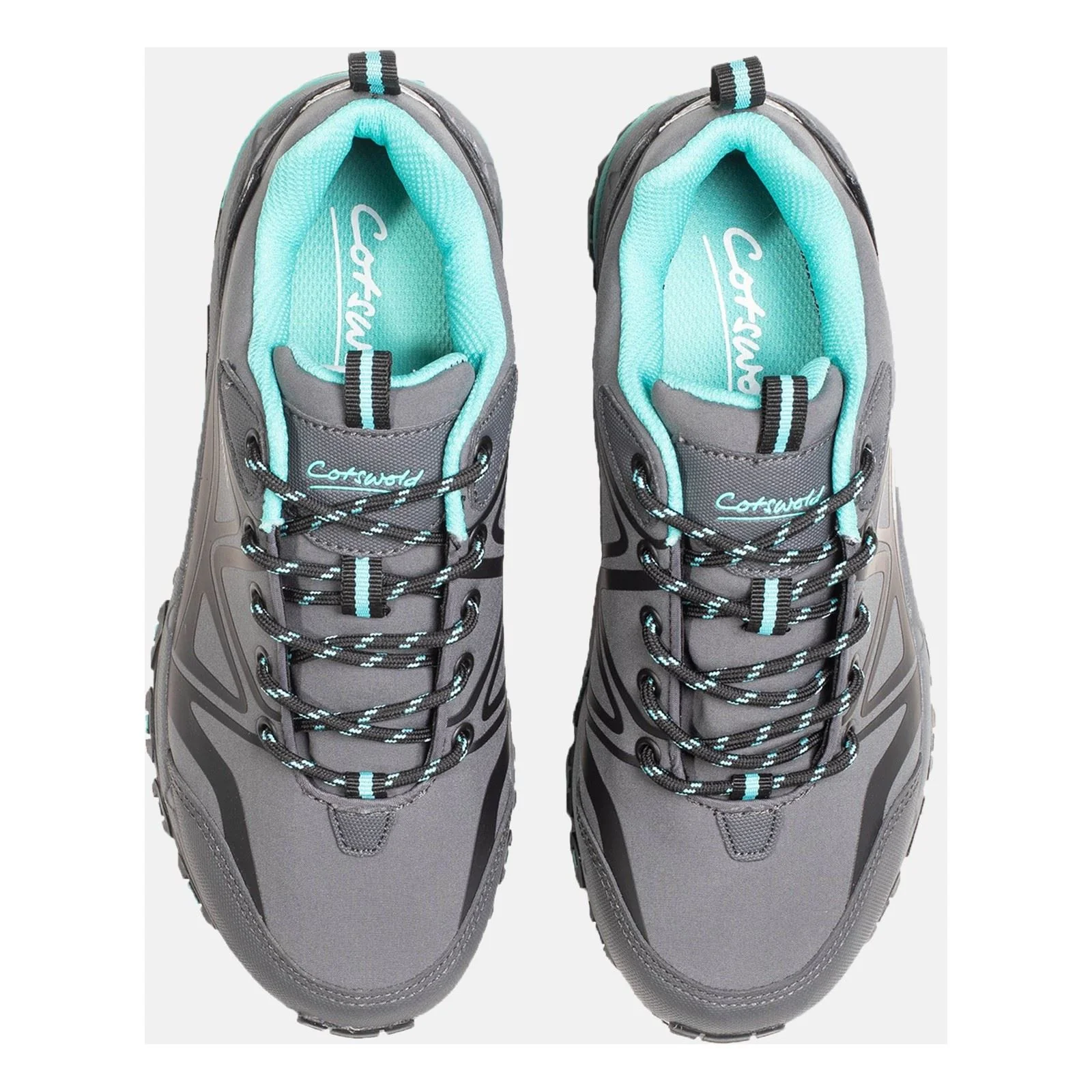 Cotswold Women's Abbeydale Low Hiker in Grey/Black/Aqua - Image 7