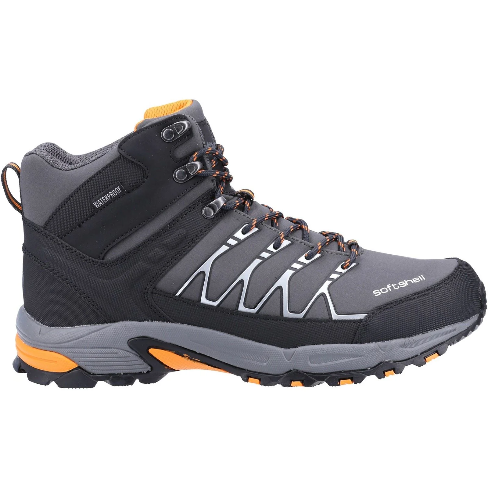 Cotswold Men's Abbeydale Mid Hiker in Grey/Orange - Image 4