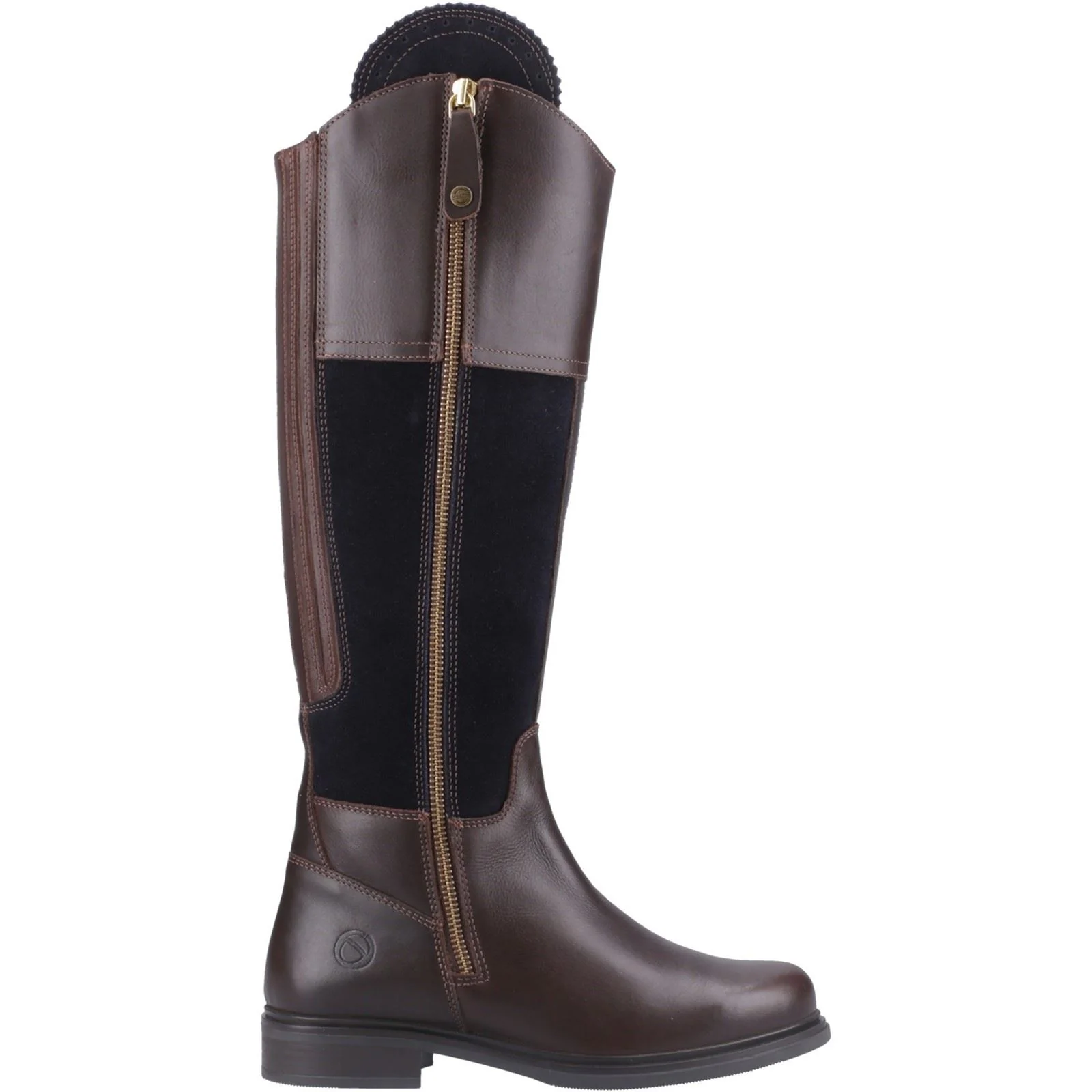 Cotswold Buscot Leather Women's Brown/Navy Boots - Image 5