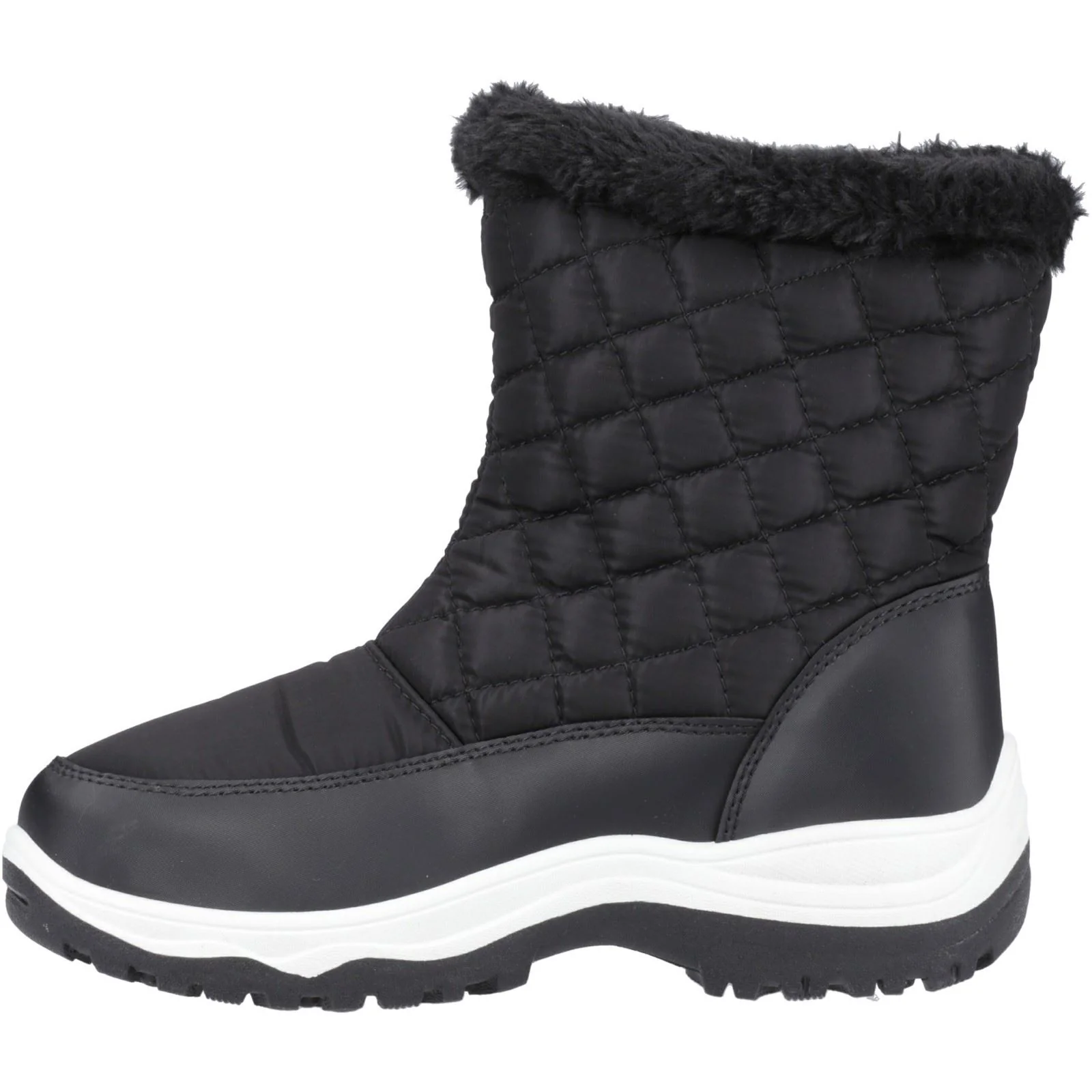 Cotswold Butterrow Textile Women's Black Winter Mid Calf Boots - Image 4