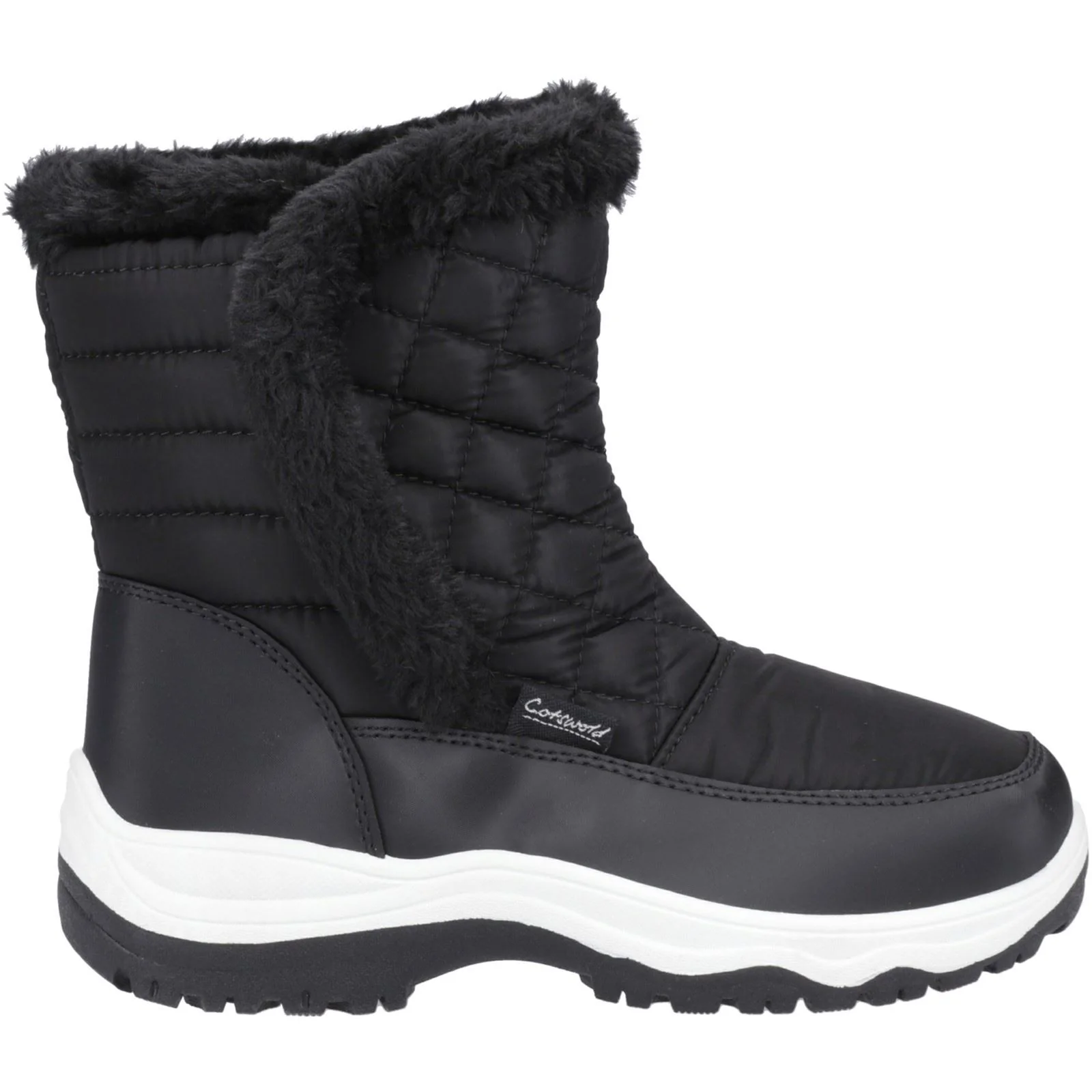 Cotswold Butterrow Textile Women's Black Winter Mid Calf Boots - Image 5