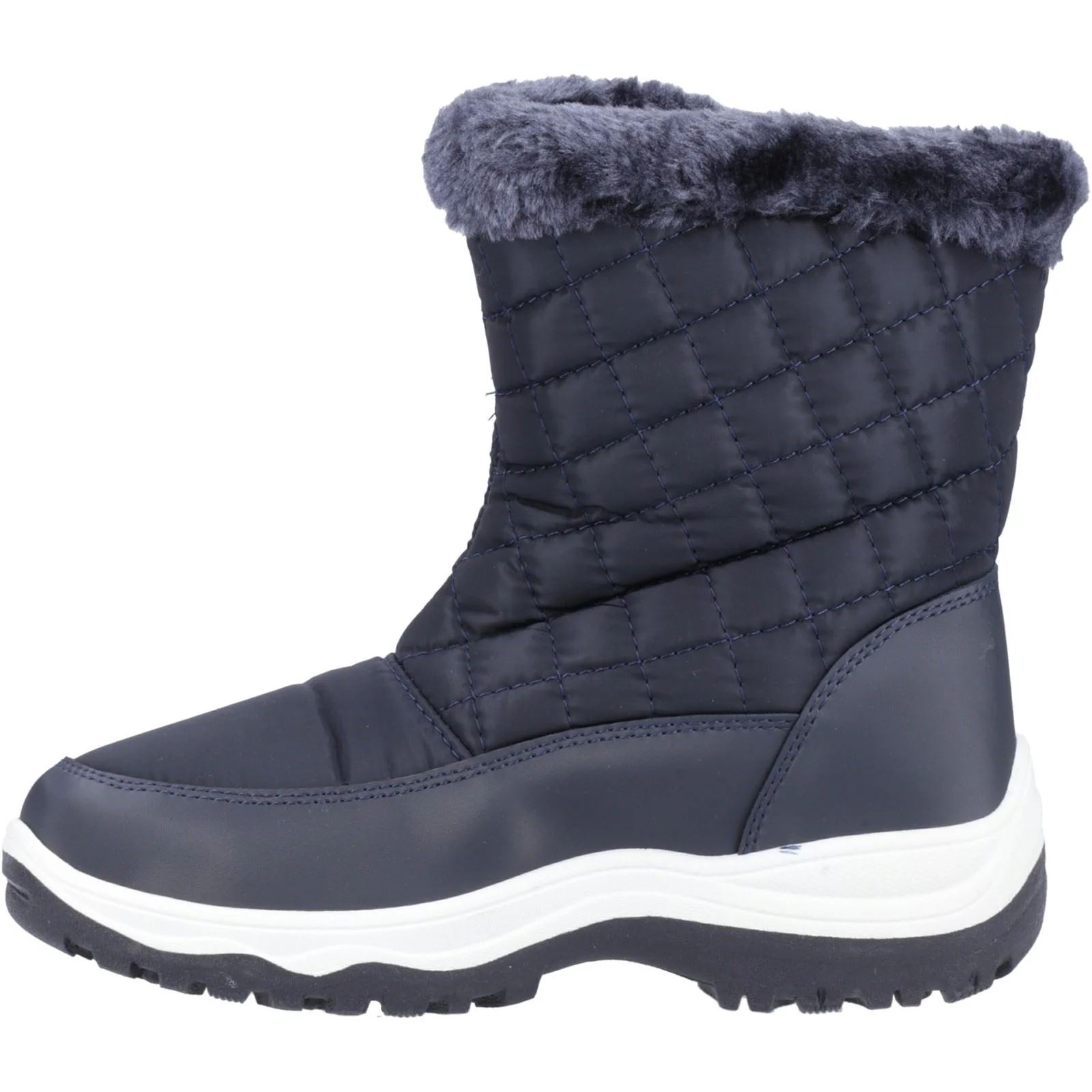 Cotswold Butterrow Textile Women's Navy Winter Mid Calf Boots - Image 4