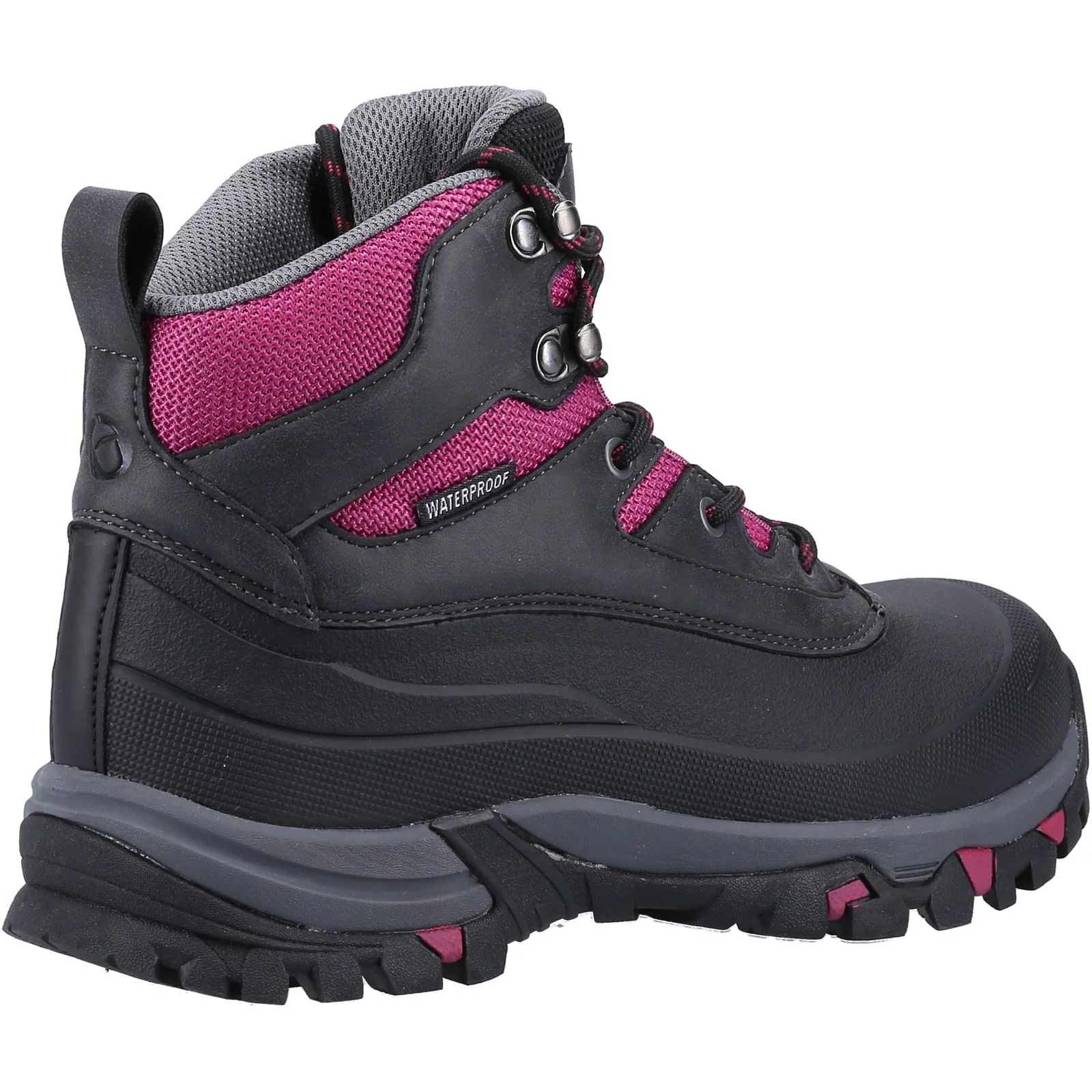 Cotswold Calmsden Rubber Women's Grey/Berry Hiking Boots - Image 2