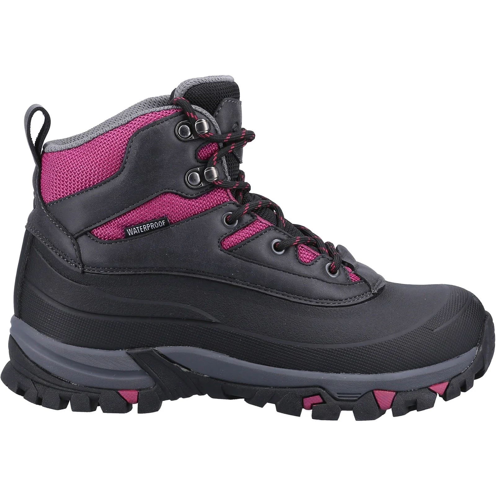 Cotswold Calmsden Rubber Women's Grey/Berry Hiking Boots - Image 4