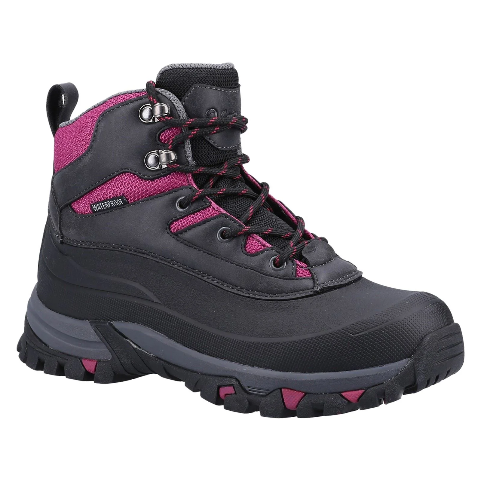 Cotswold Calmsden Rubber Women's Grey/Berry Hiking Boots - Image 5