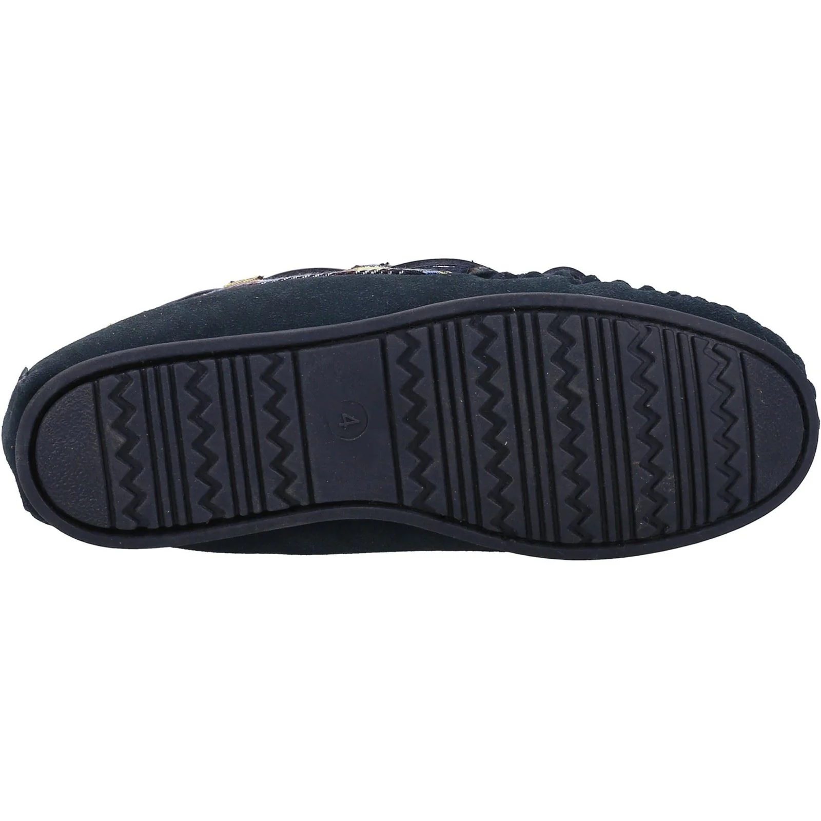 Cotswold Chatsworth Suede Women's Navy Slippers - Image 3