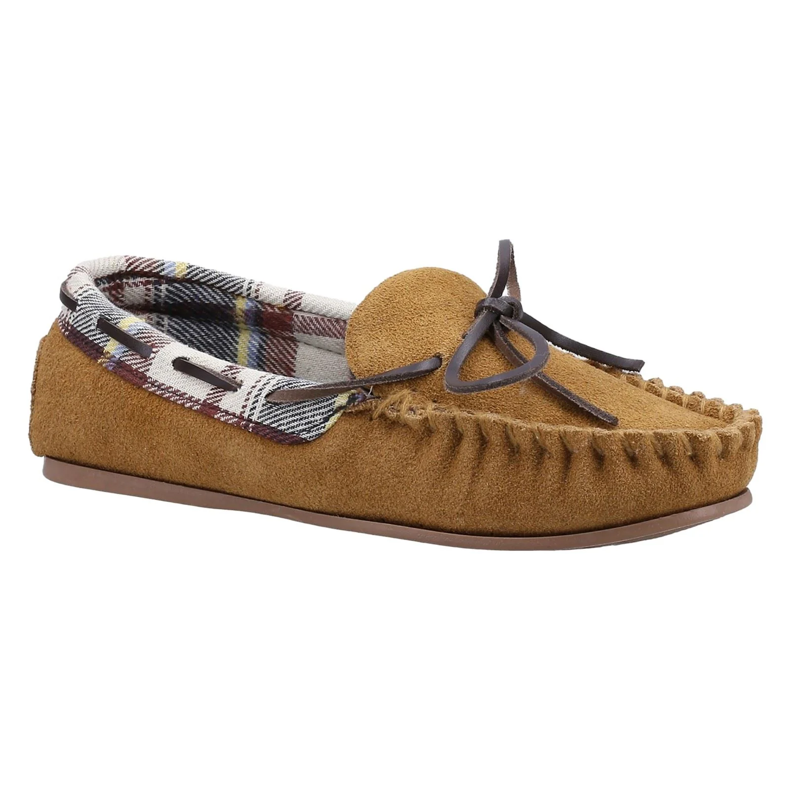 Cotswold Chatsworth Suede Women's Tan Slippers - Image 5