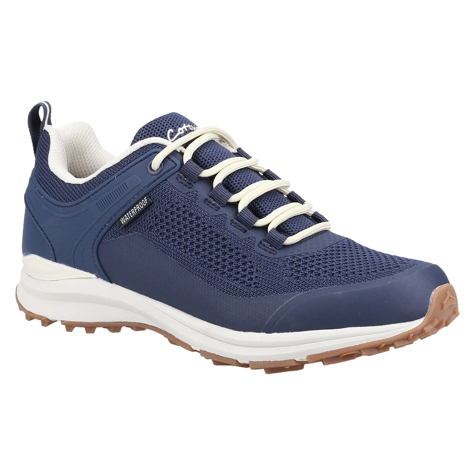 Cotswold Compton Recycled Plastic+Synthetic Pu Women's Navy Trainers - Image 5