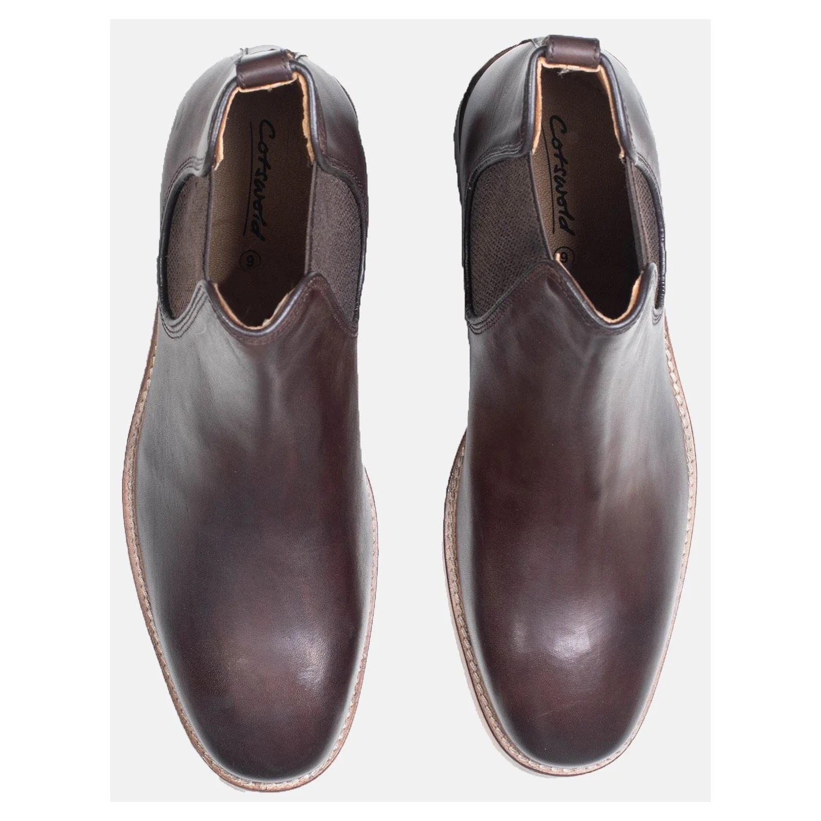 Cotswold Men's Corsham Chelsea Boot in Dark Brown - Image 6