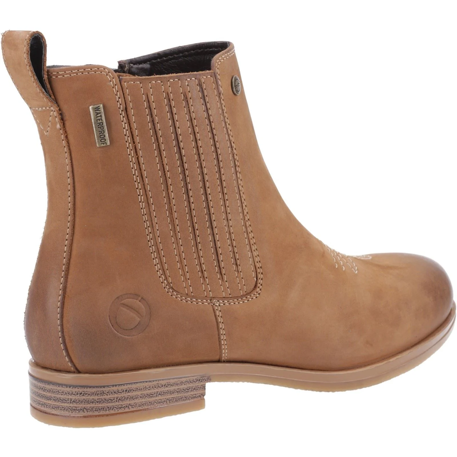 Cotswold Didbrook Leather Women's Tan Boots - Image 2