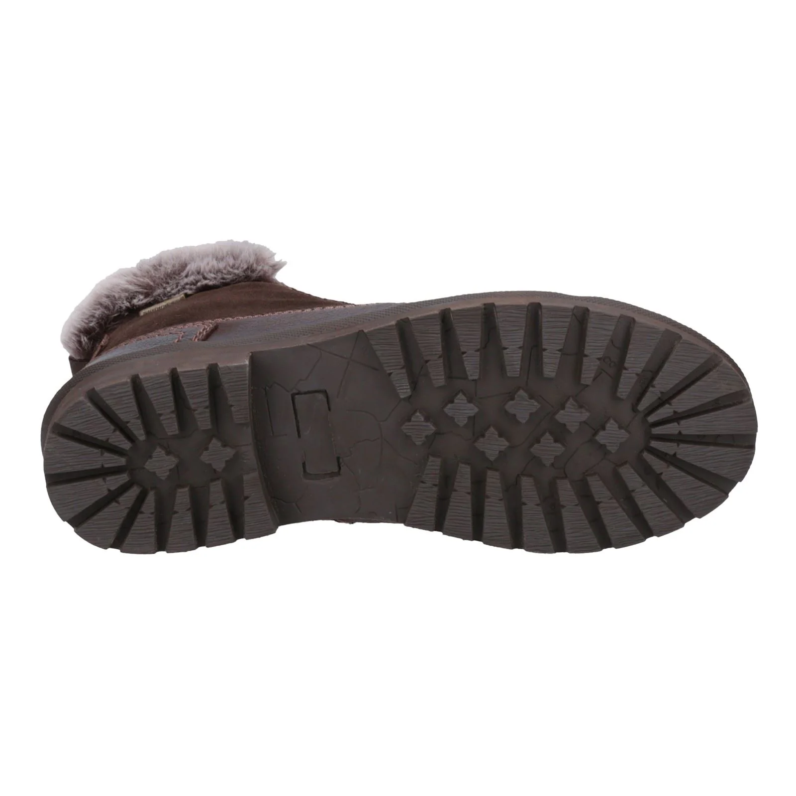 Cotswold Evenlode Leather Women's Brown Winter Ankle Boots - Image 8