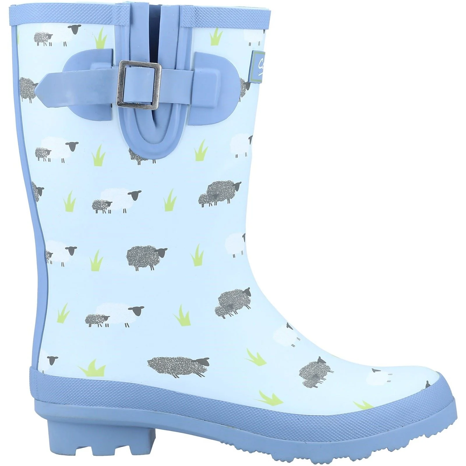 Cotswold Farmyard Mid Rubber Women's Sheep Wellington Boots - Image 4