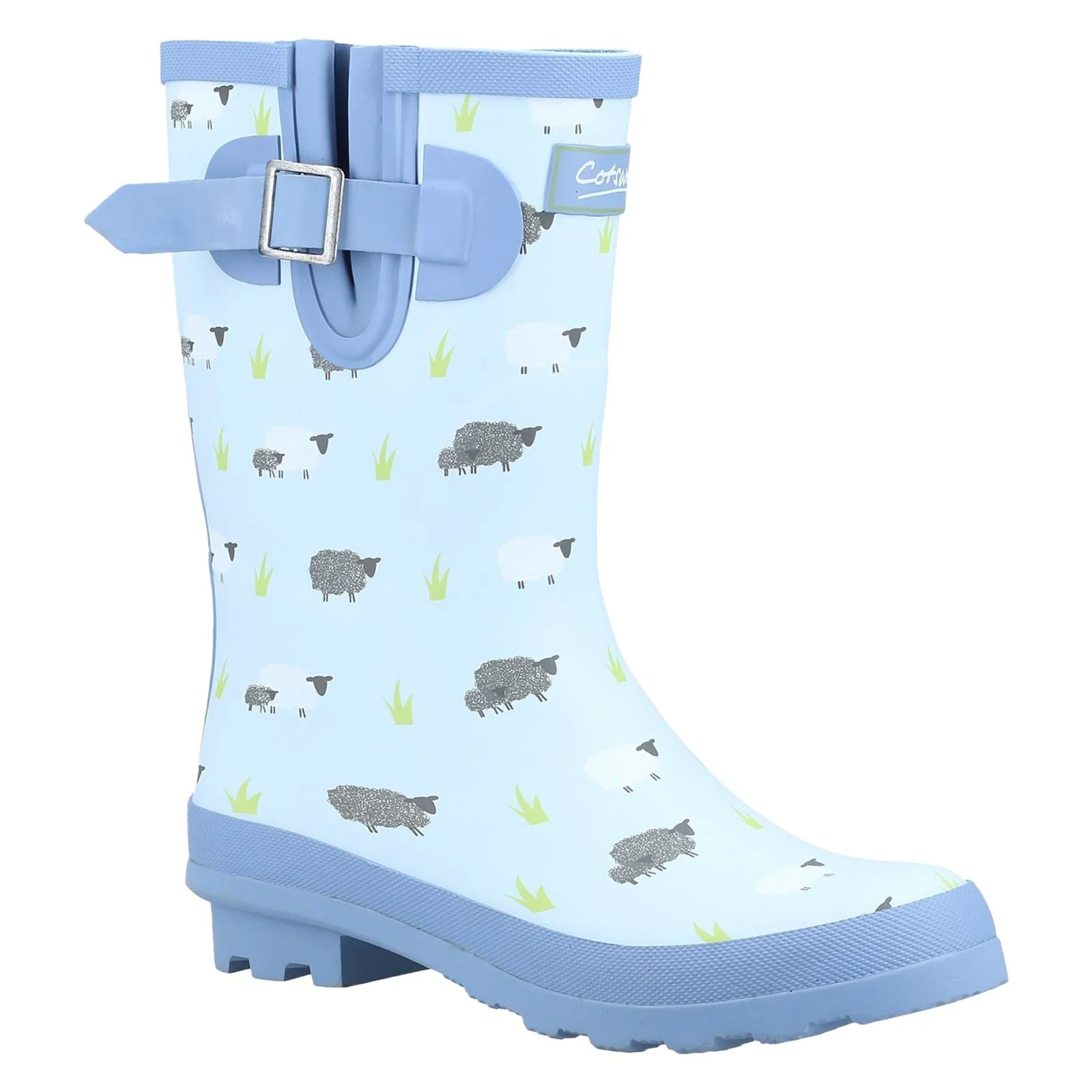 Cotswold Farmyard Mid Rubber Women's Sheep Wellington Boots - Image 5