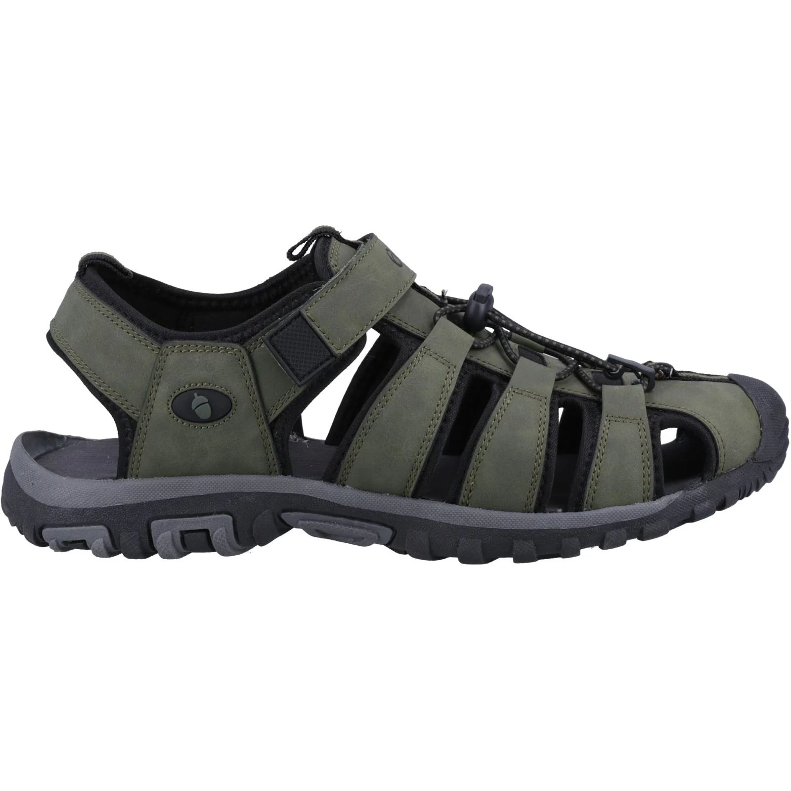 Cotswold Furze Polyurethane Men's Khaki Sandals - Image 4