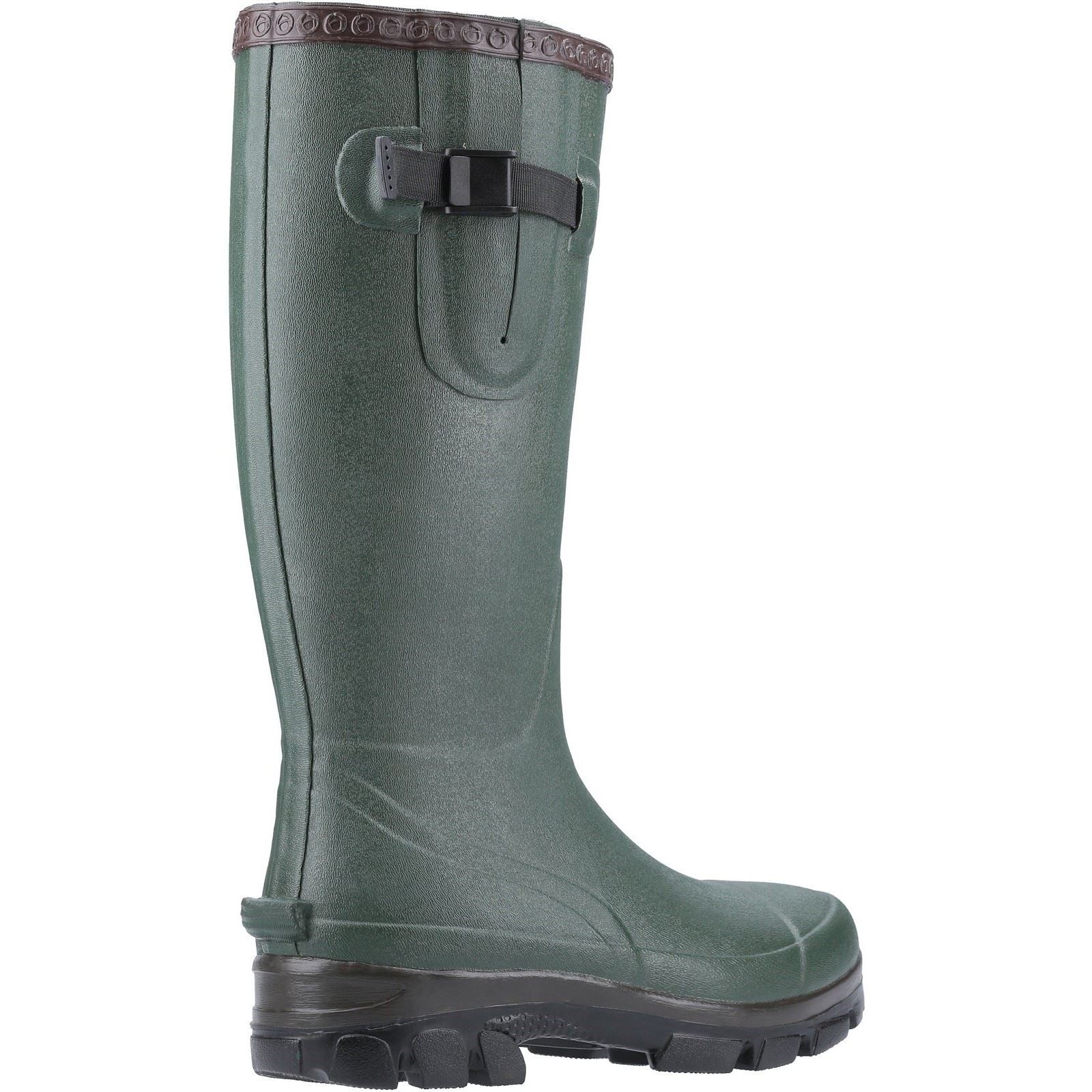 Cotswold Grange Buckle Fastening Wellington Boot in Green - Image 2
