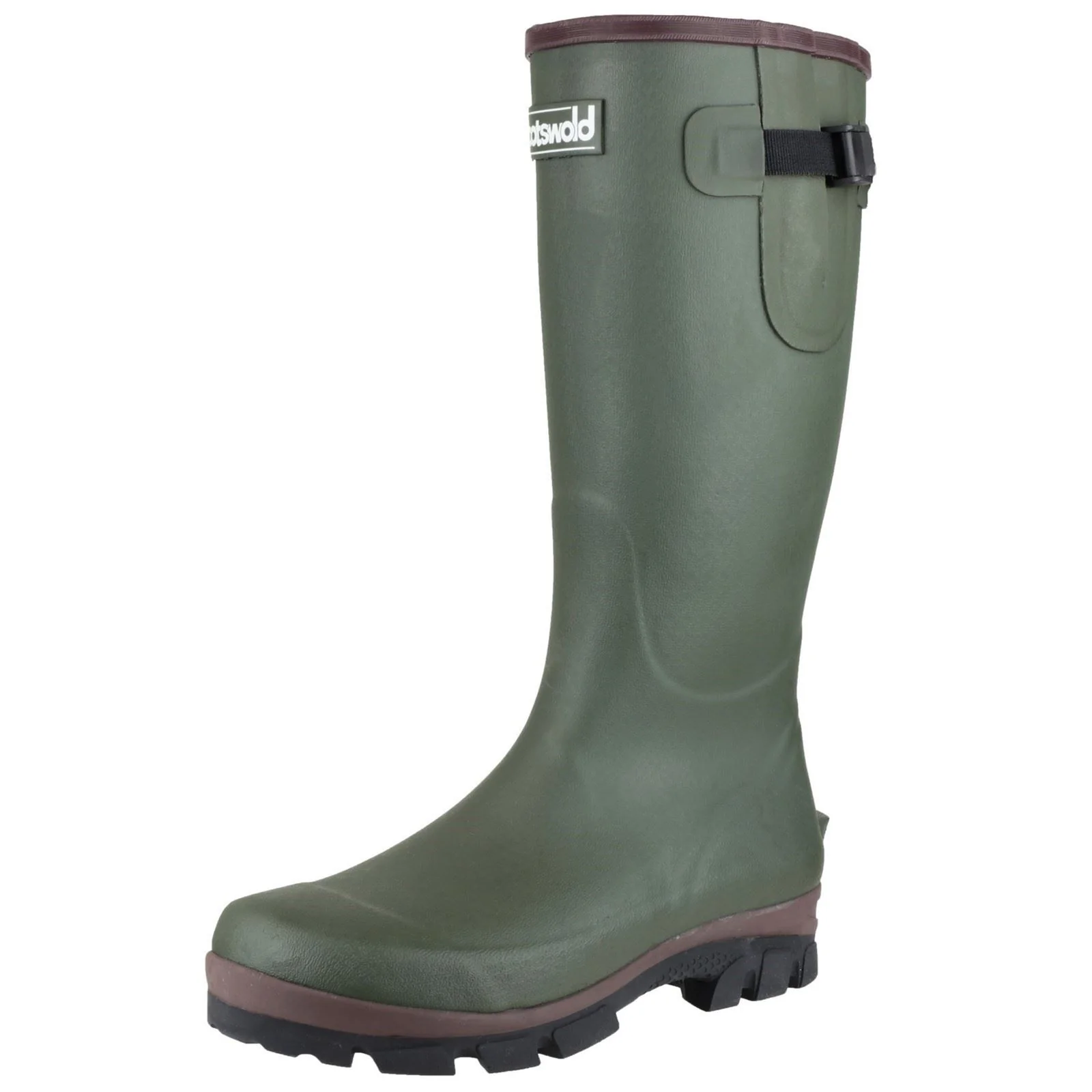 Cotswold Grange Buckle Fastening Wellington Boot in Green - Image 6