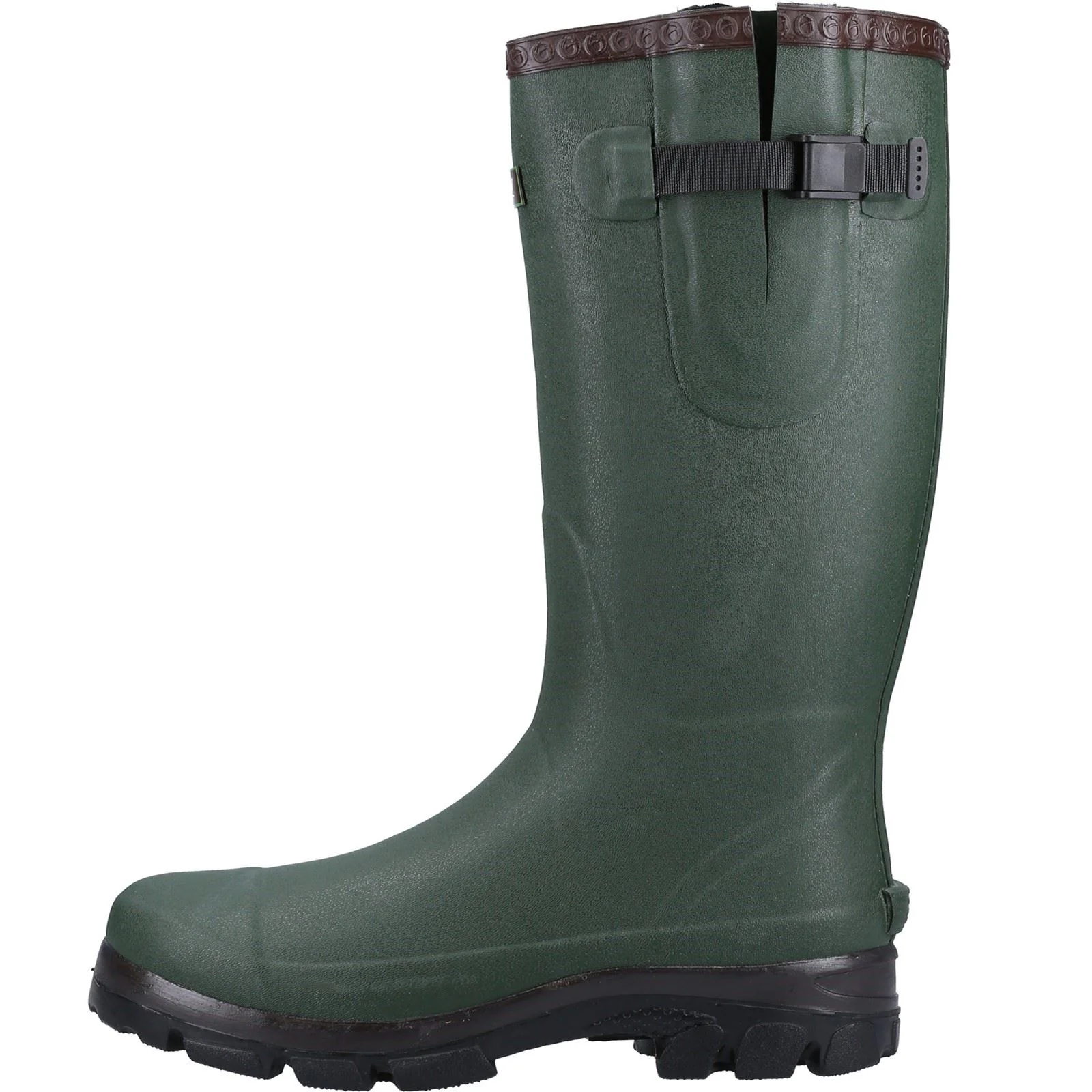 Cotswold Grange Buckle Fastening Wellington Boot in Green - Image 7