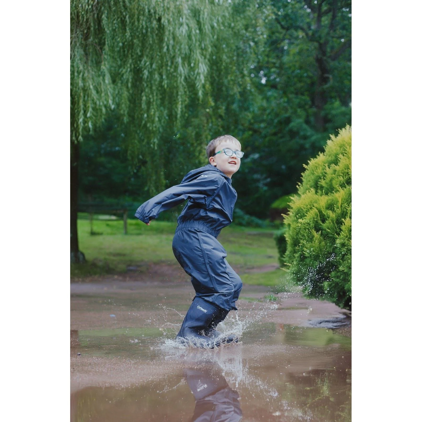 Cotswold Hilly Synthetic Blue Wellington Boots - Image 6