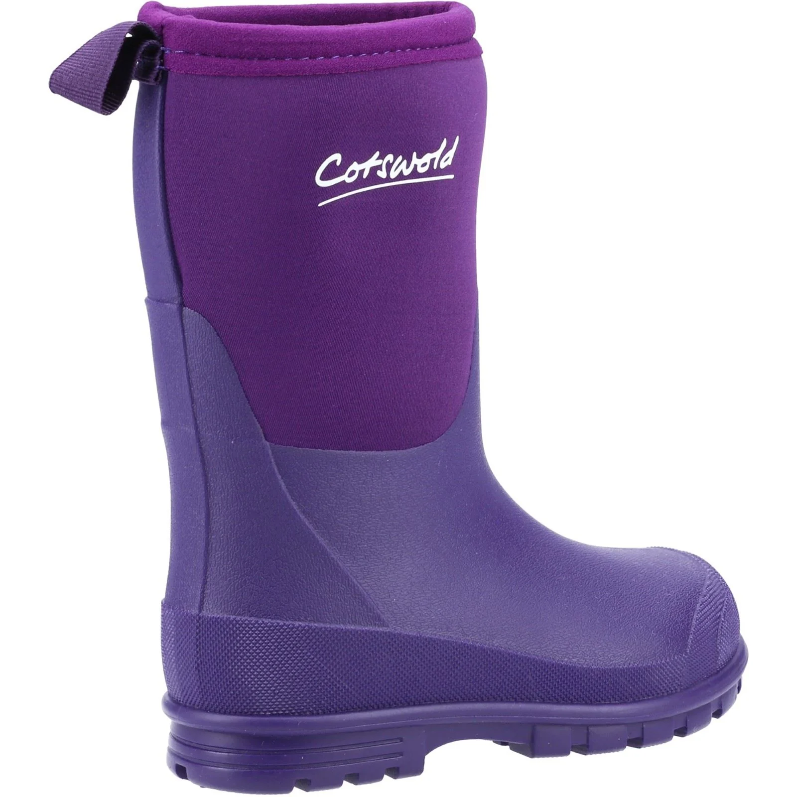 Cotswold Hilly Synthetic Purple Wellington Boots - Image 2