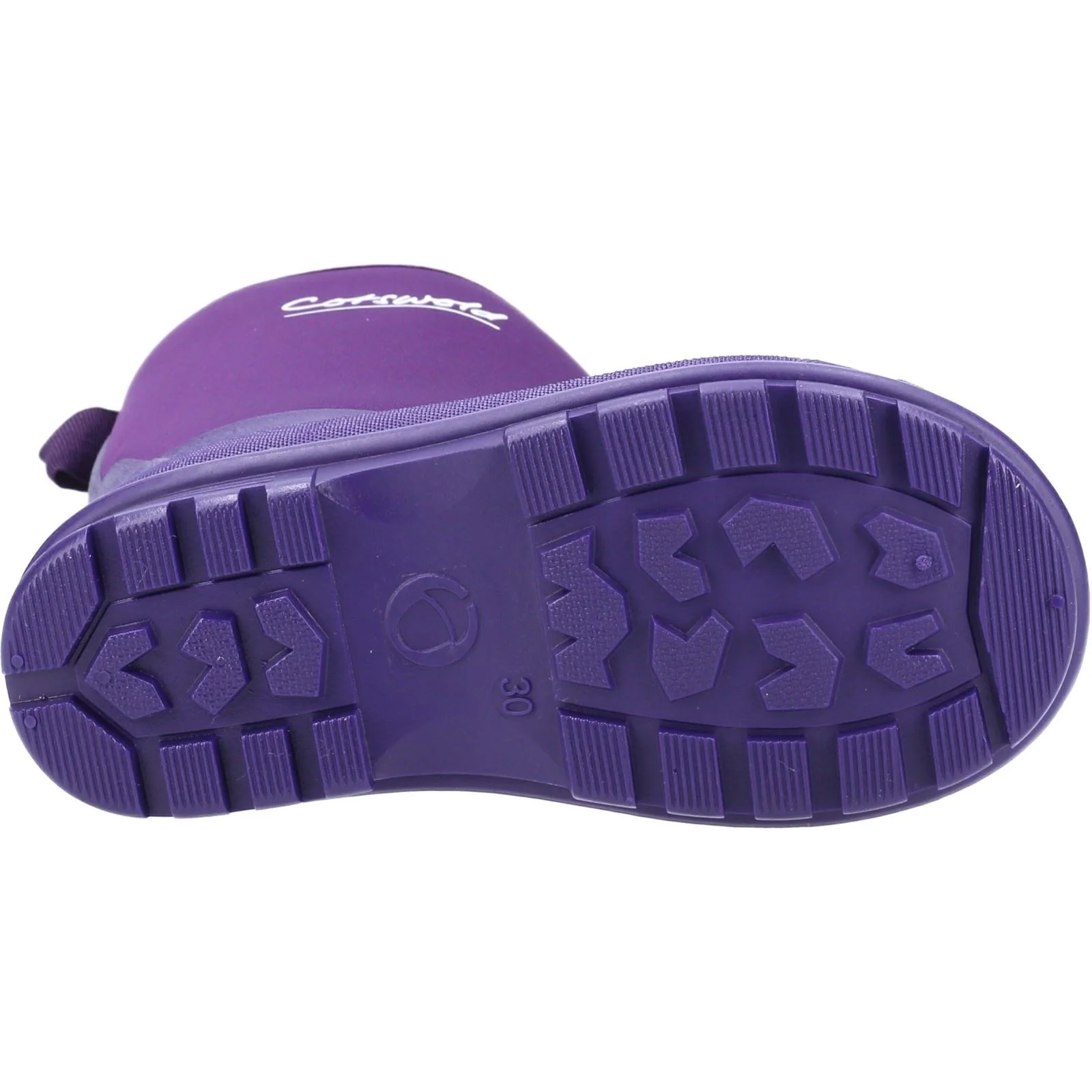 Cotswold Hilly Synthetic Purple Wellington Boots - Image 3