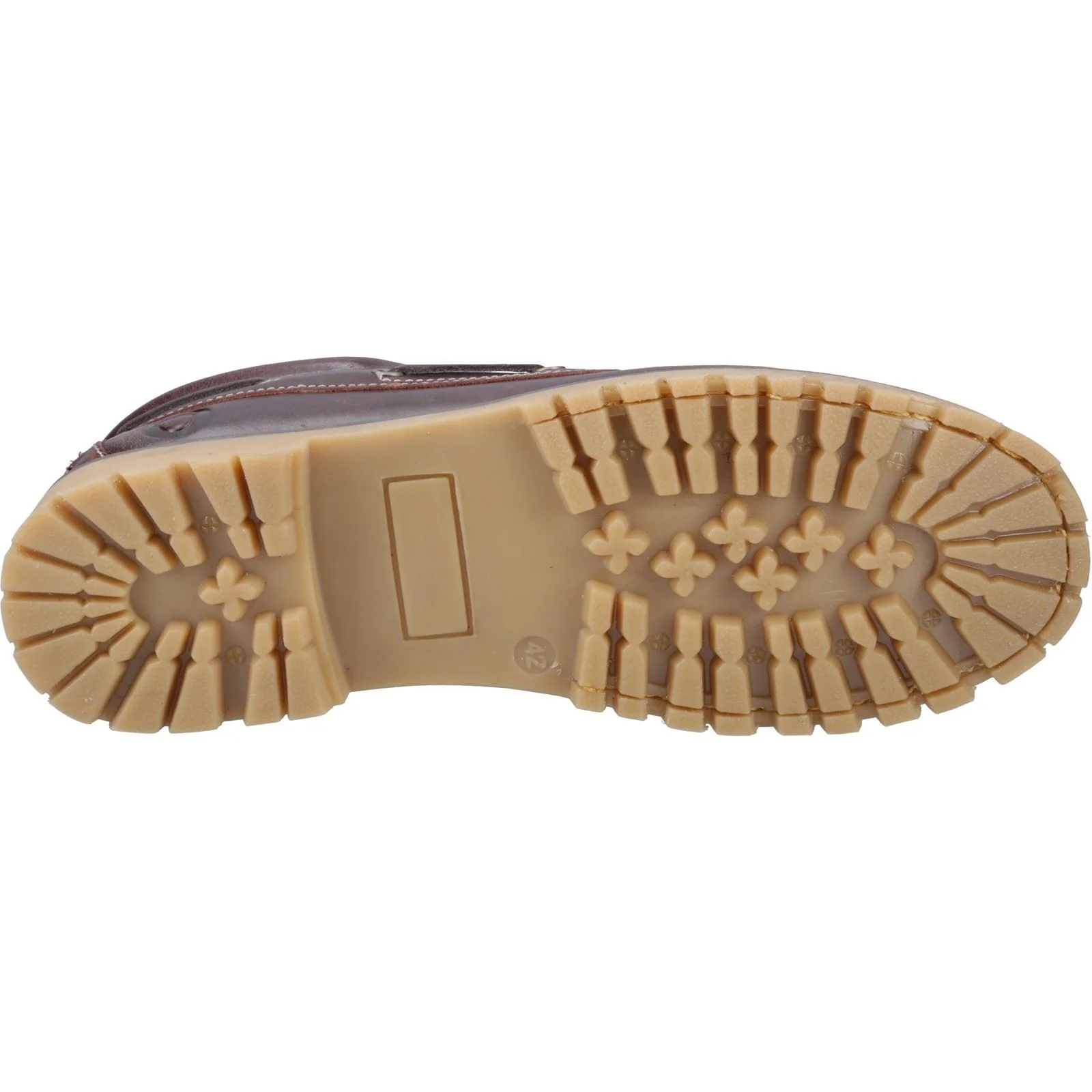 Cotswold Inglecote Leather Men's Brown Leather Boat Shoes - Image 3