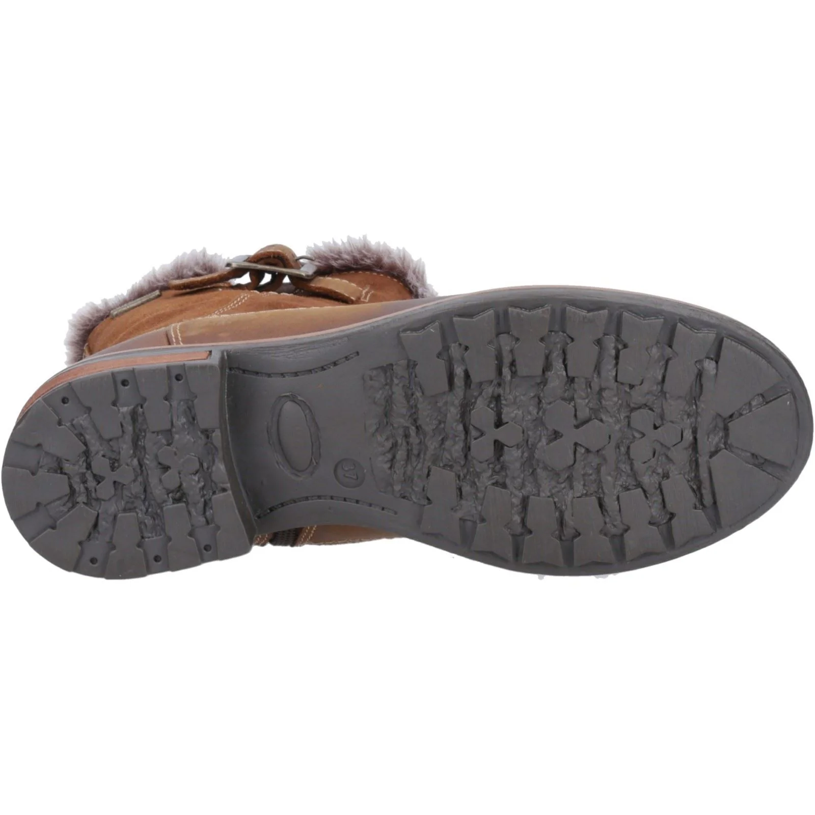 Cotswold Kemerton Leather Women's Tan Winter Mid Calf Boots - Image 3
