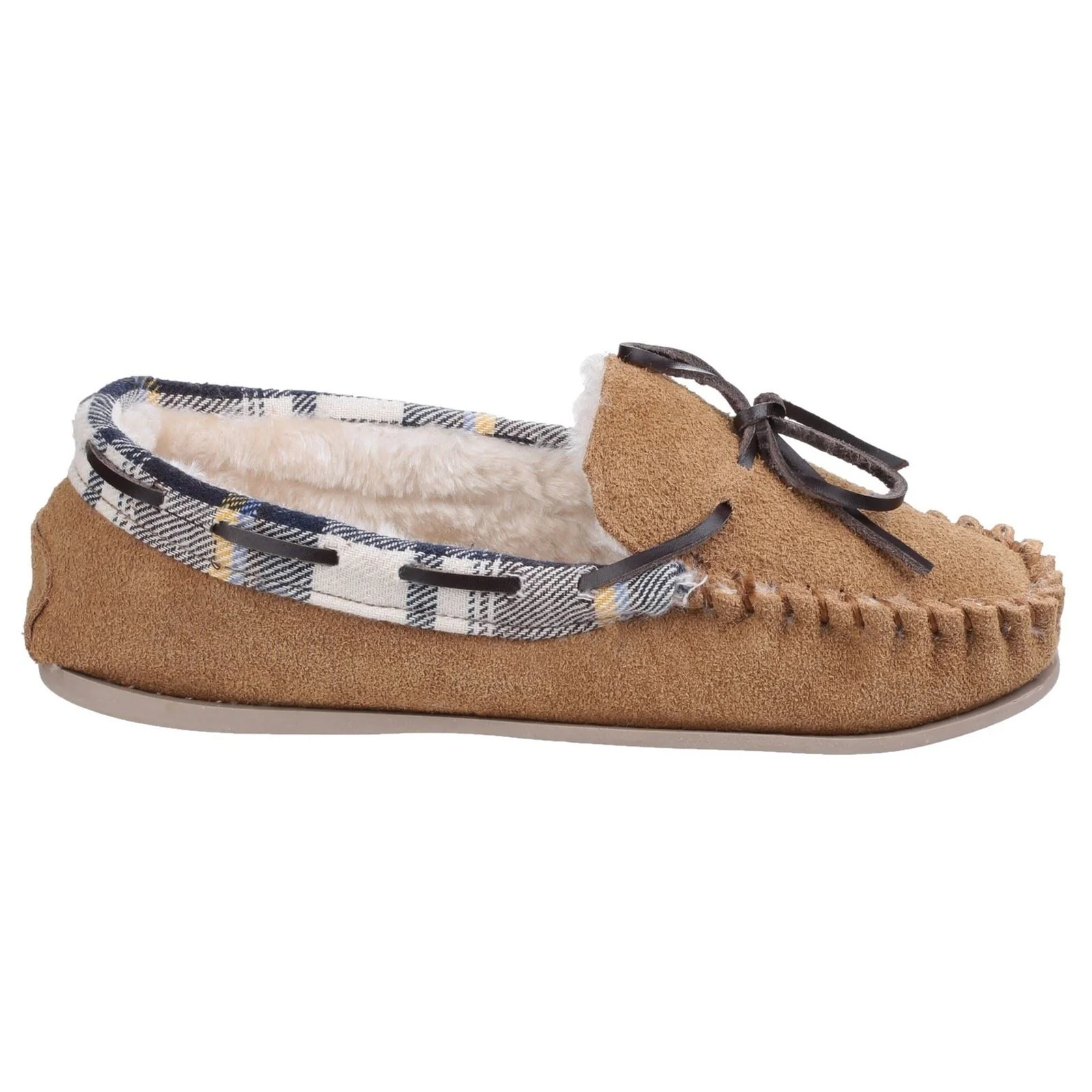 Cotswold Women's Kilkenny Moccasin Slipper in Tan - Image 5