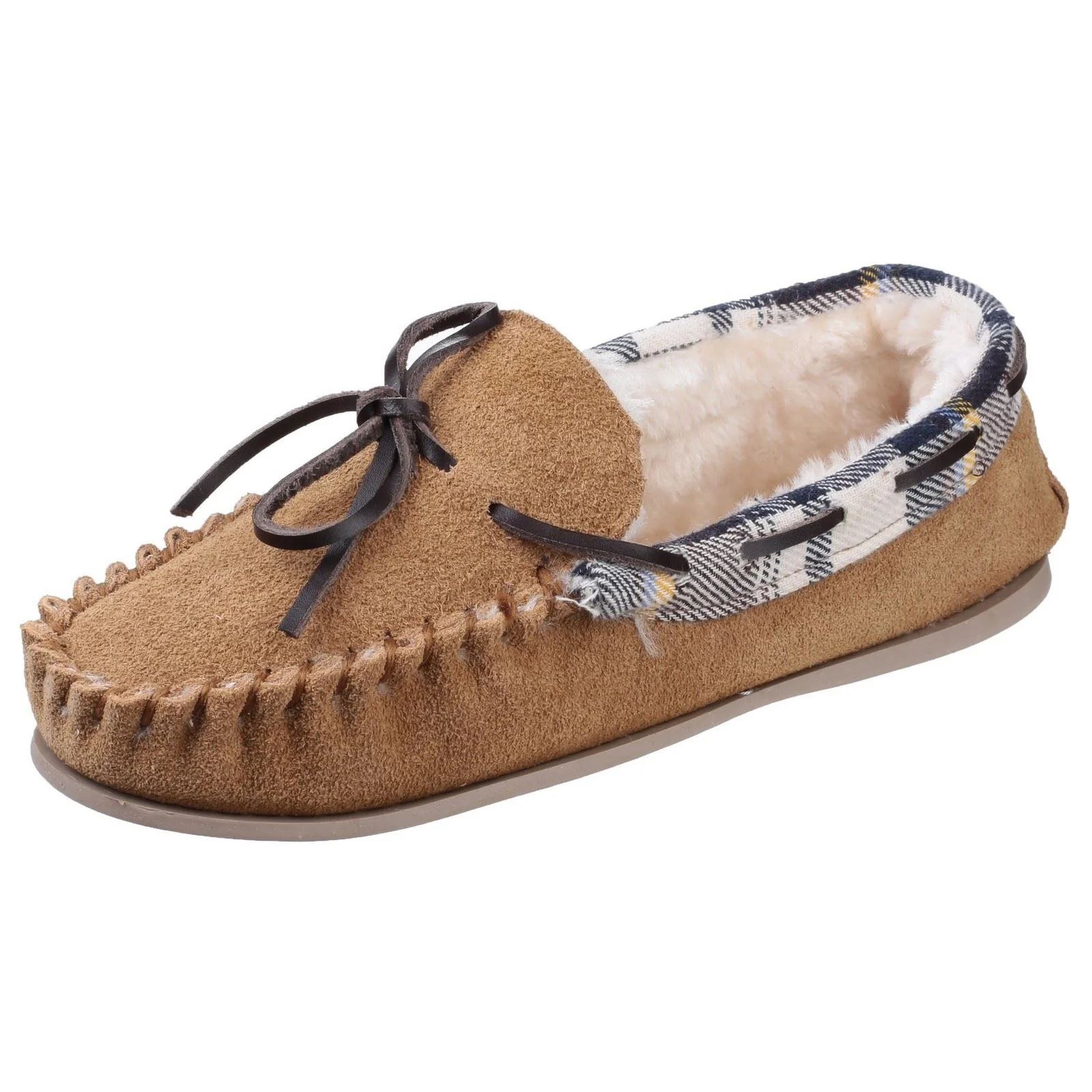 Cotswold Women's Kilkenny Moccasin Slipper in Tan - Image 6