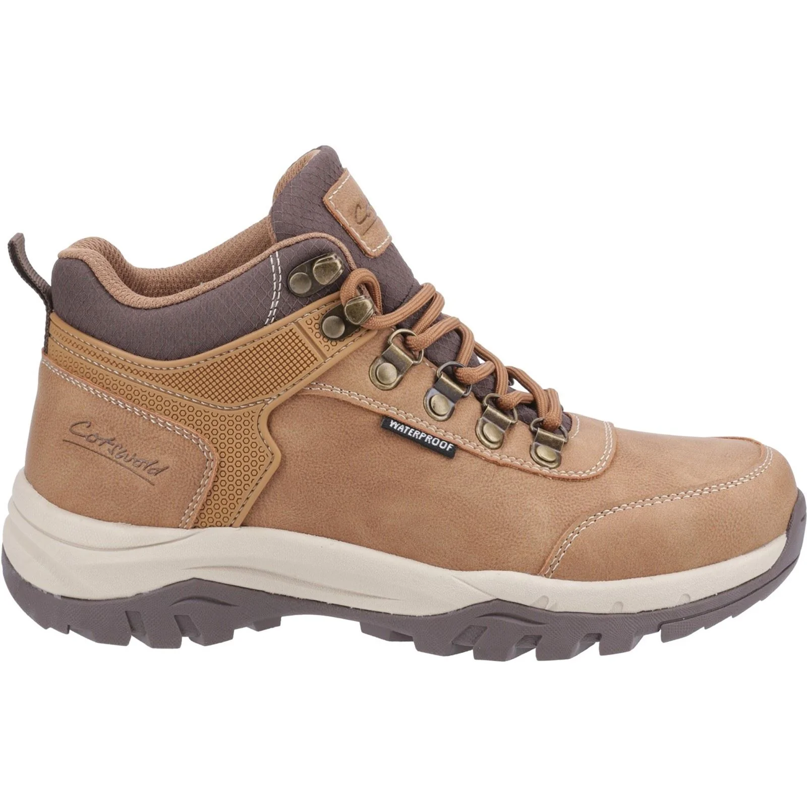 Cotswold Overbury Polyurethane Women's Tan Hiking Boots - Image 5