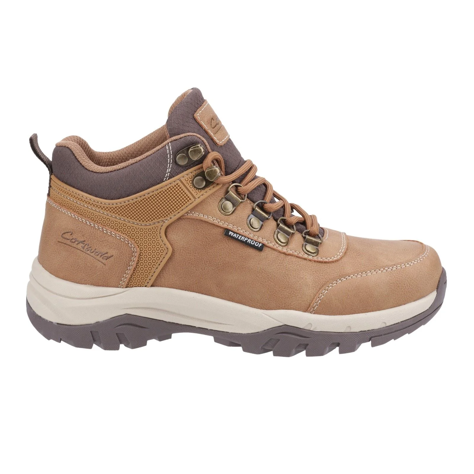Cotswold Overbury Polyurethane Women's Tan Hiking Boots - Image 9
