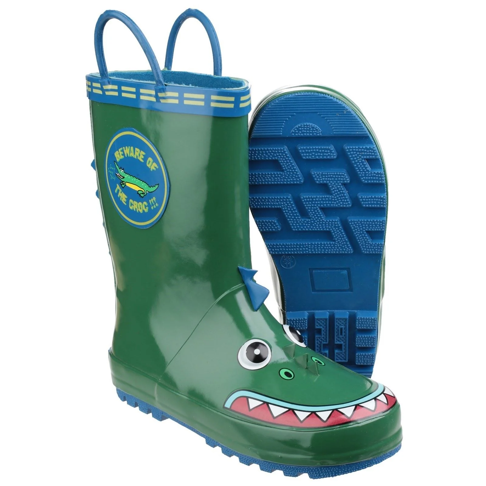 Cotswold Puddle Rubber Crocodile Wellington Boots - Image 3