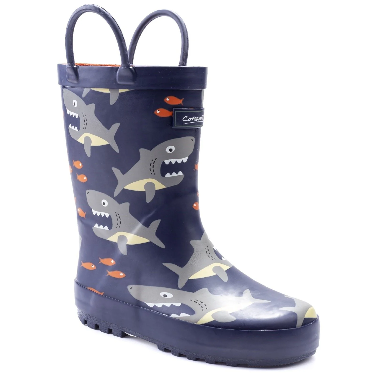 Cotswold Puddle Rubber Shark Wellington Boots - Image 5