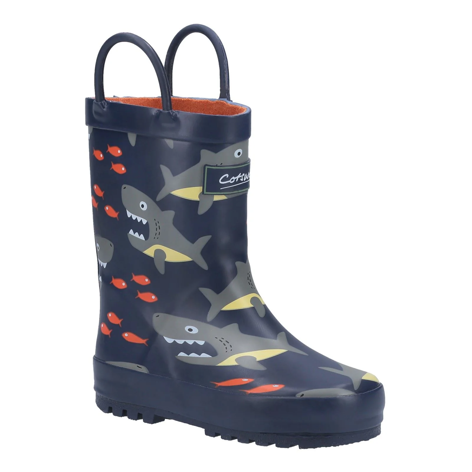 Cotswold Puddle Rubber Shark Wellington Boots - Image 6