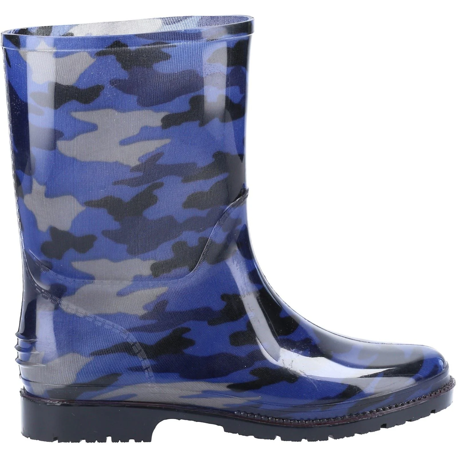 Cotswold PVC PVC Junior Navy Camo Wellington Boots - Image 4