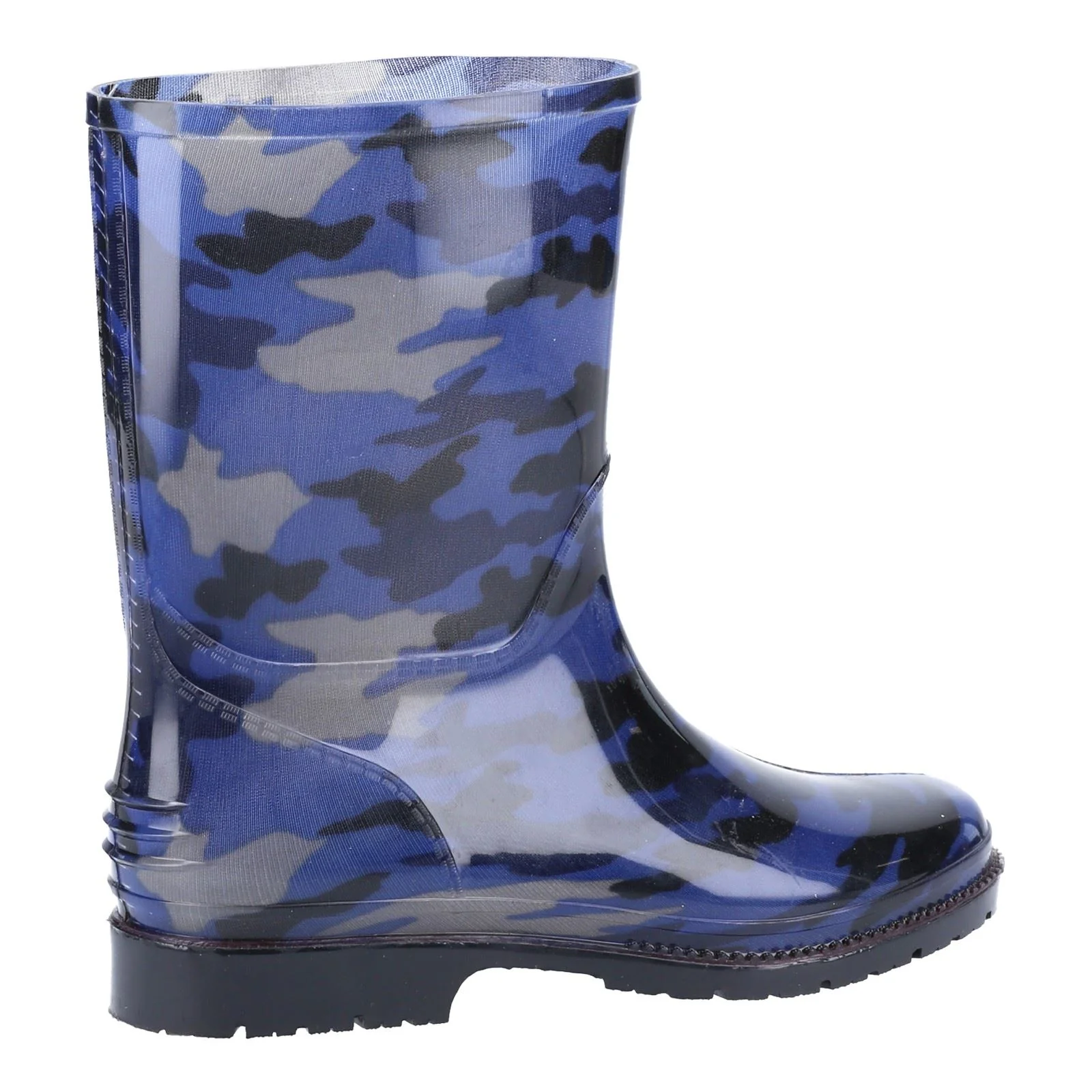 Cotswold PVC PVC Junior Navy Camo Wellington Boots - Image 6