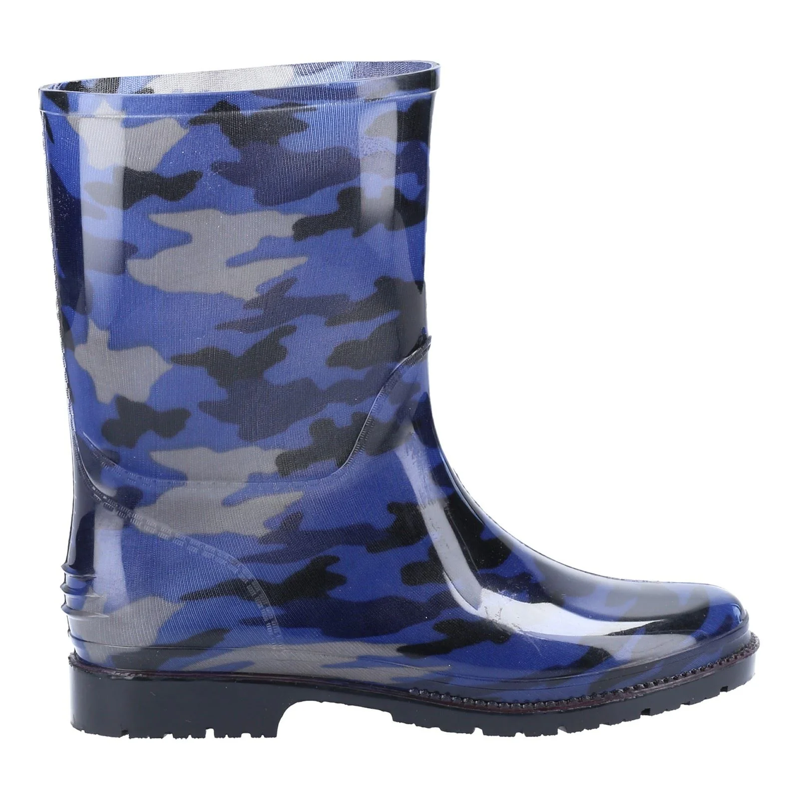 Cotswold PVC PVC Junior Navy Camo Wellington Boots - Image 8