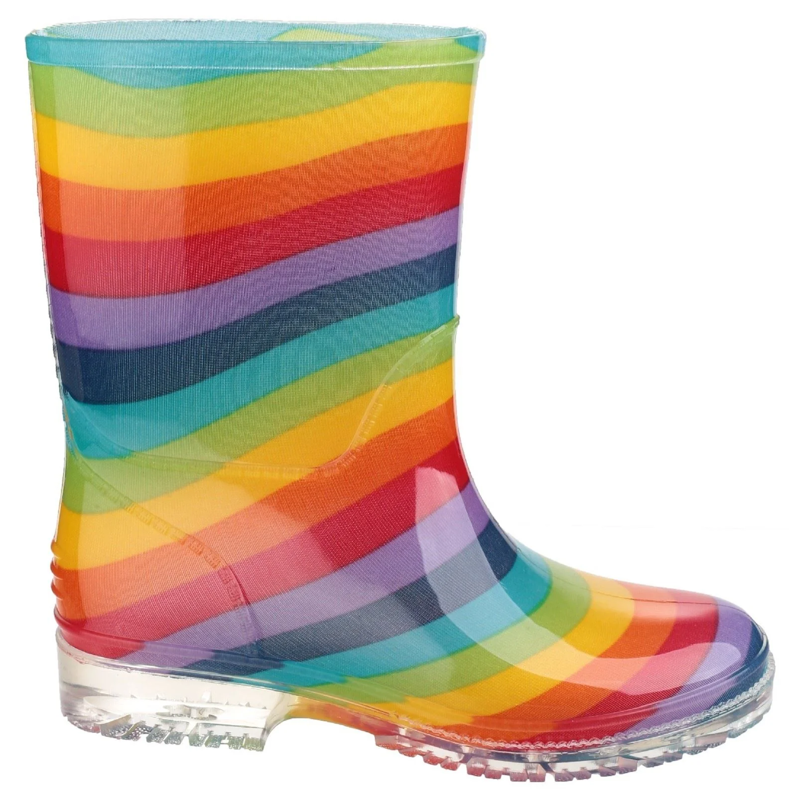 Cotswold PVC PVC Junior Rainbow Wellington Boots - Image 5