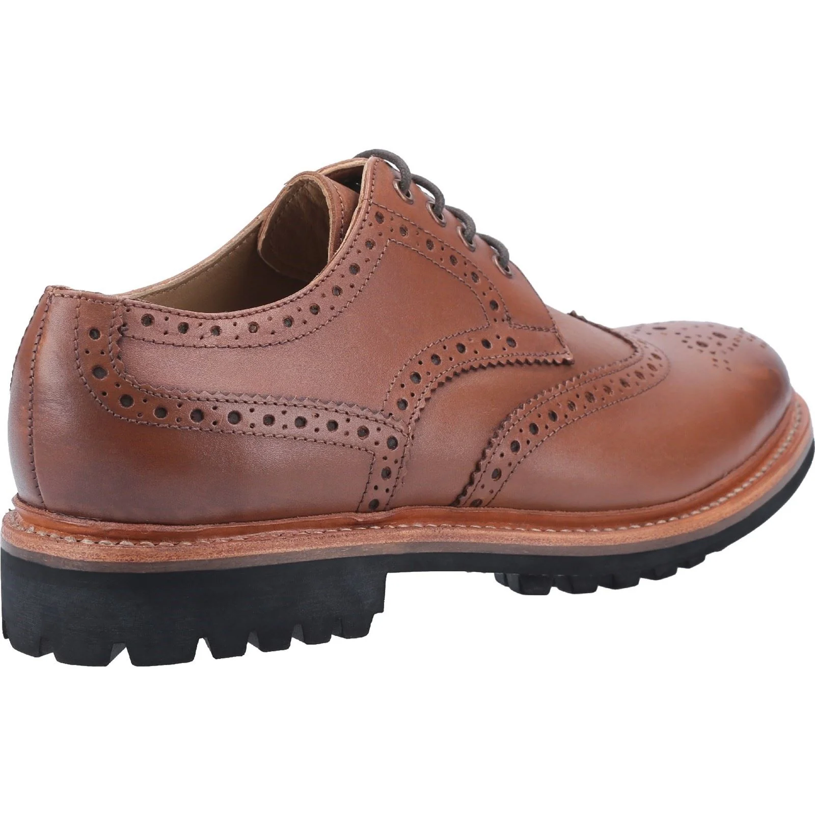 Cotswold Men's Quenington Commando Goodyear Welt Shoe in Brown - Image 2