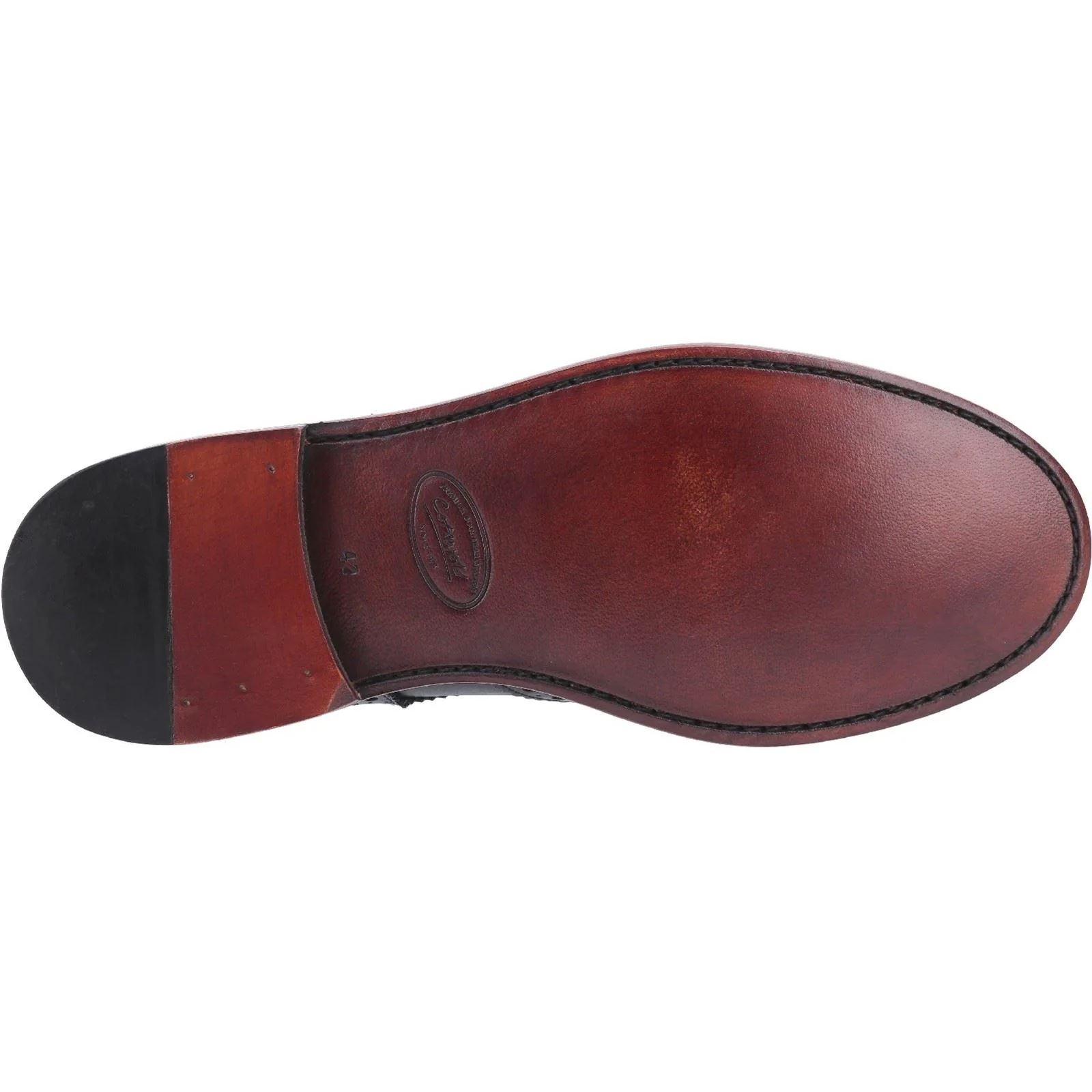 Cotswold Men's Quenington Leather Goodyear Welt Shoe in Black - Image 3