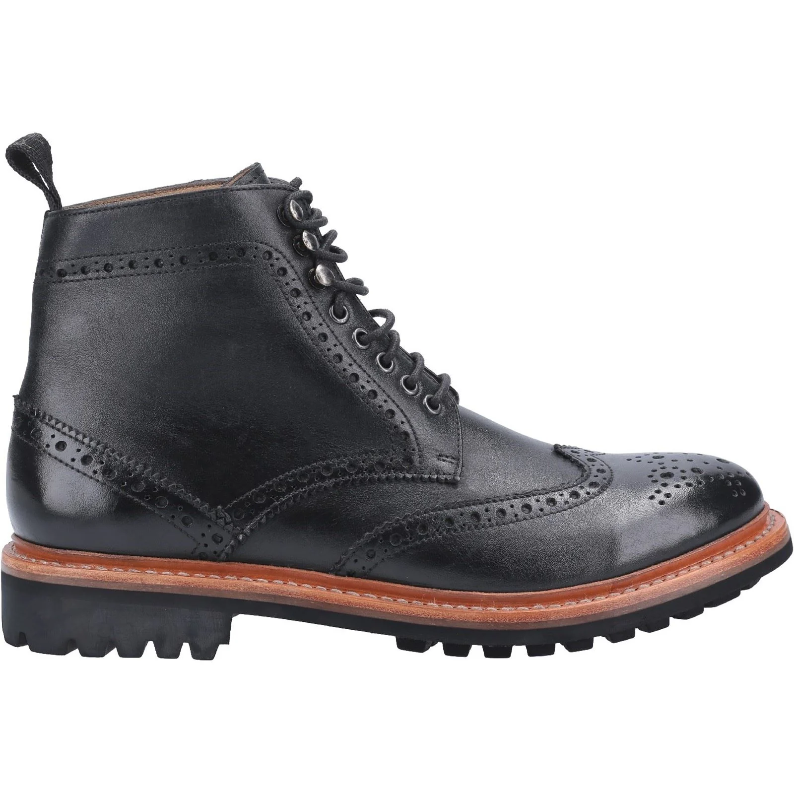 Cotswold Men's Rissington Commando Goodyear Welt Boot in Black - Image 4