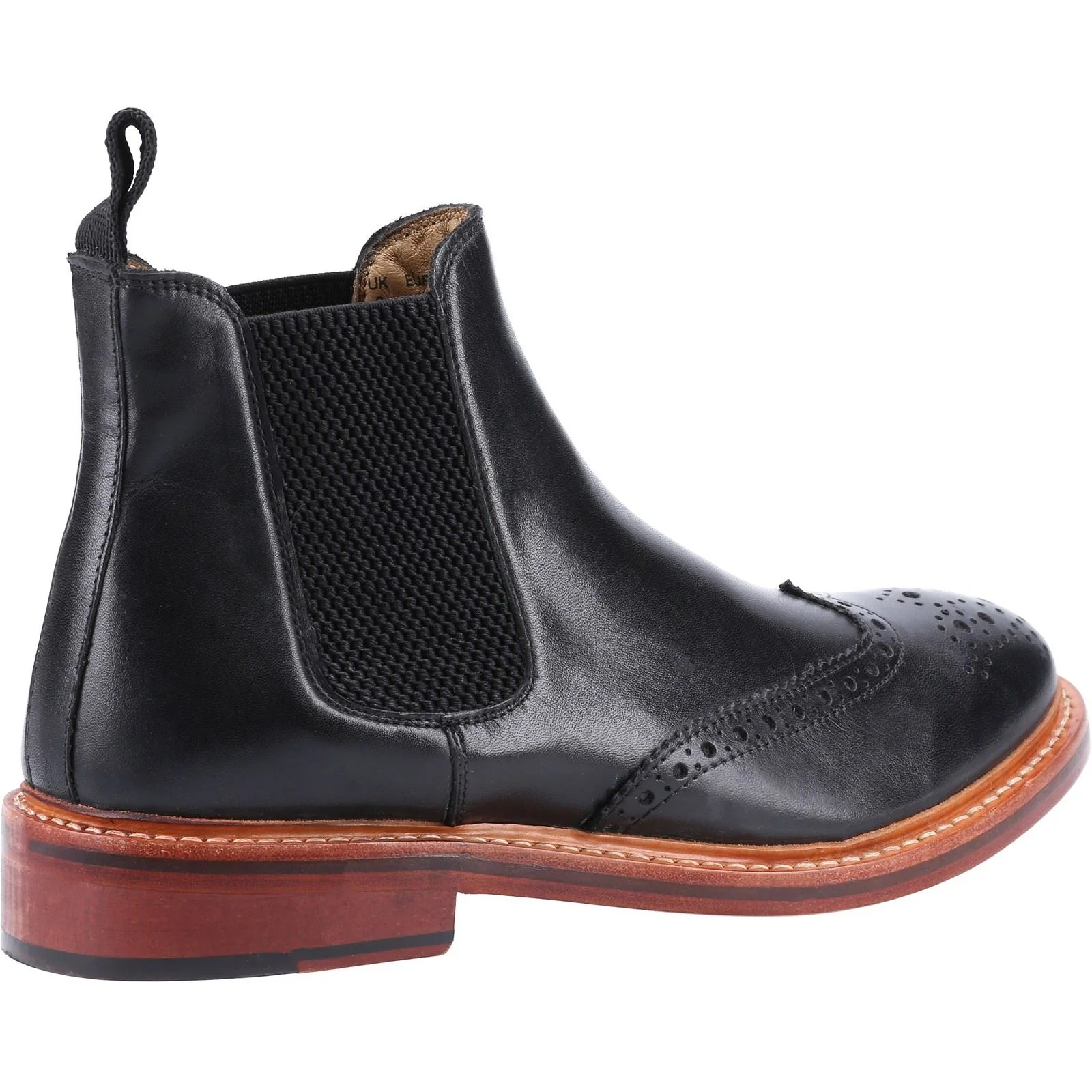 Cotswold Men's Siddington Leather Goodyear Welt Boot in Black - Image 2