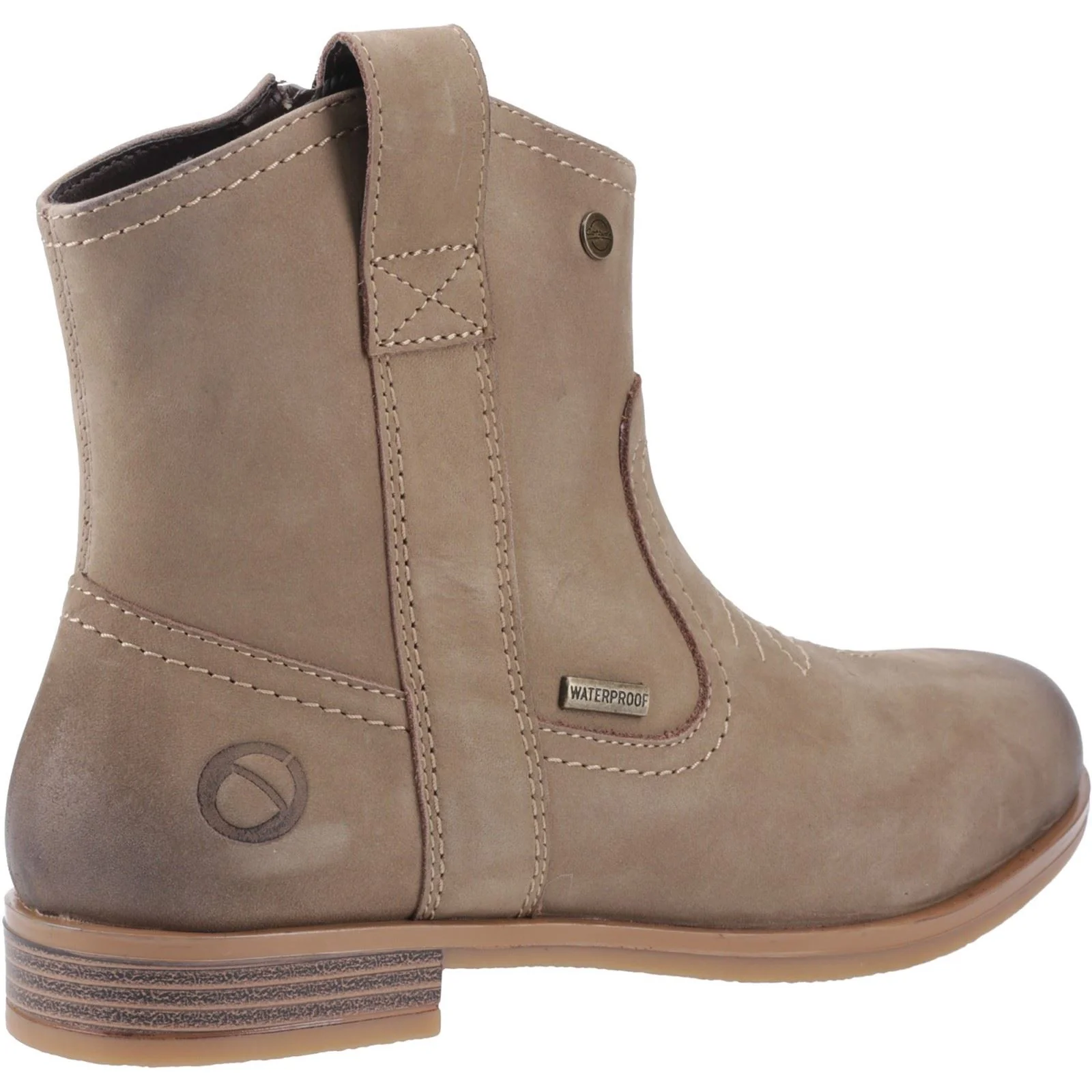 Cotswold Signet Leather Women's Taupe Boots - Image 2
