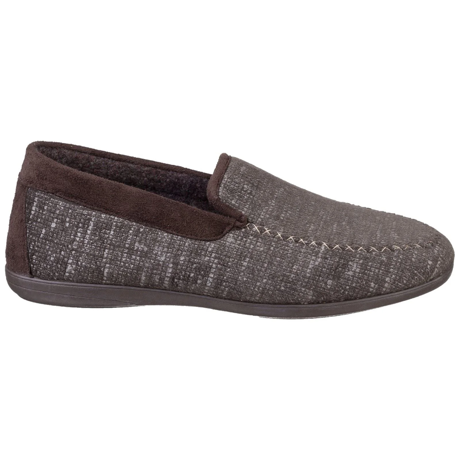 Cotswold Men's Stanley Loafer Slipper in Brown - Image 4